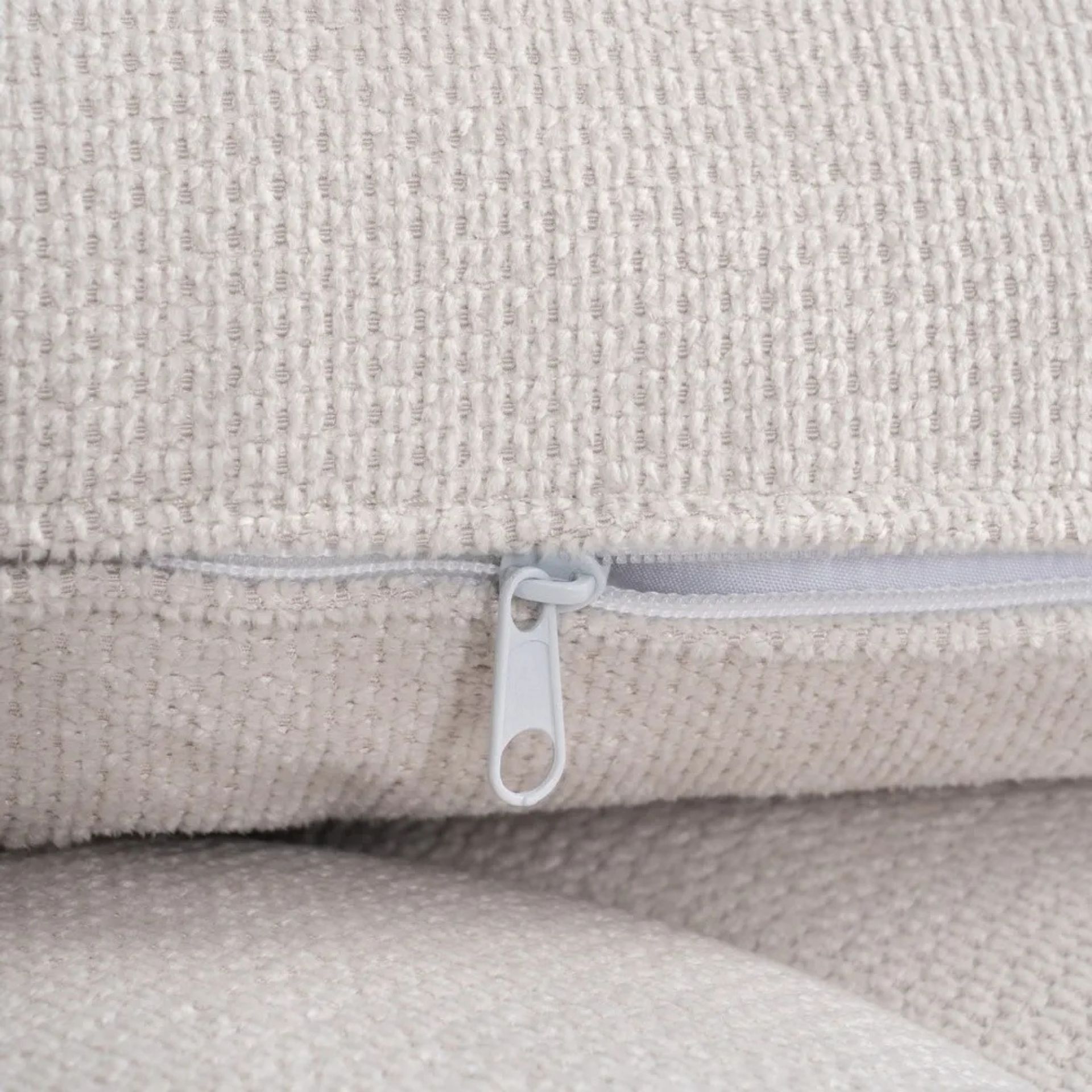 Sof&aacute; modular chaise longue crema 168x90x82cm