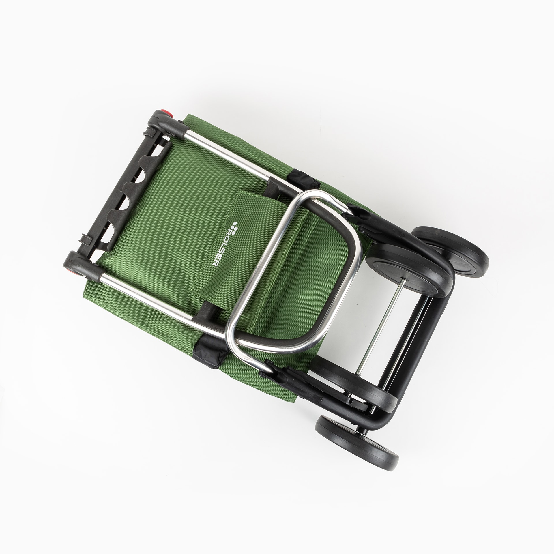 Carro de la compra de acero inoxidable kaki I-Max 4L