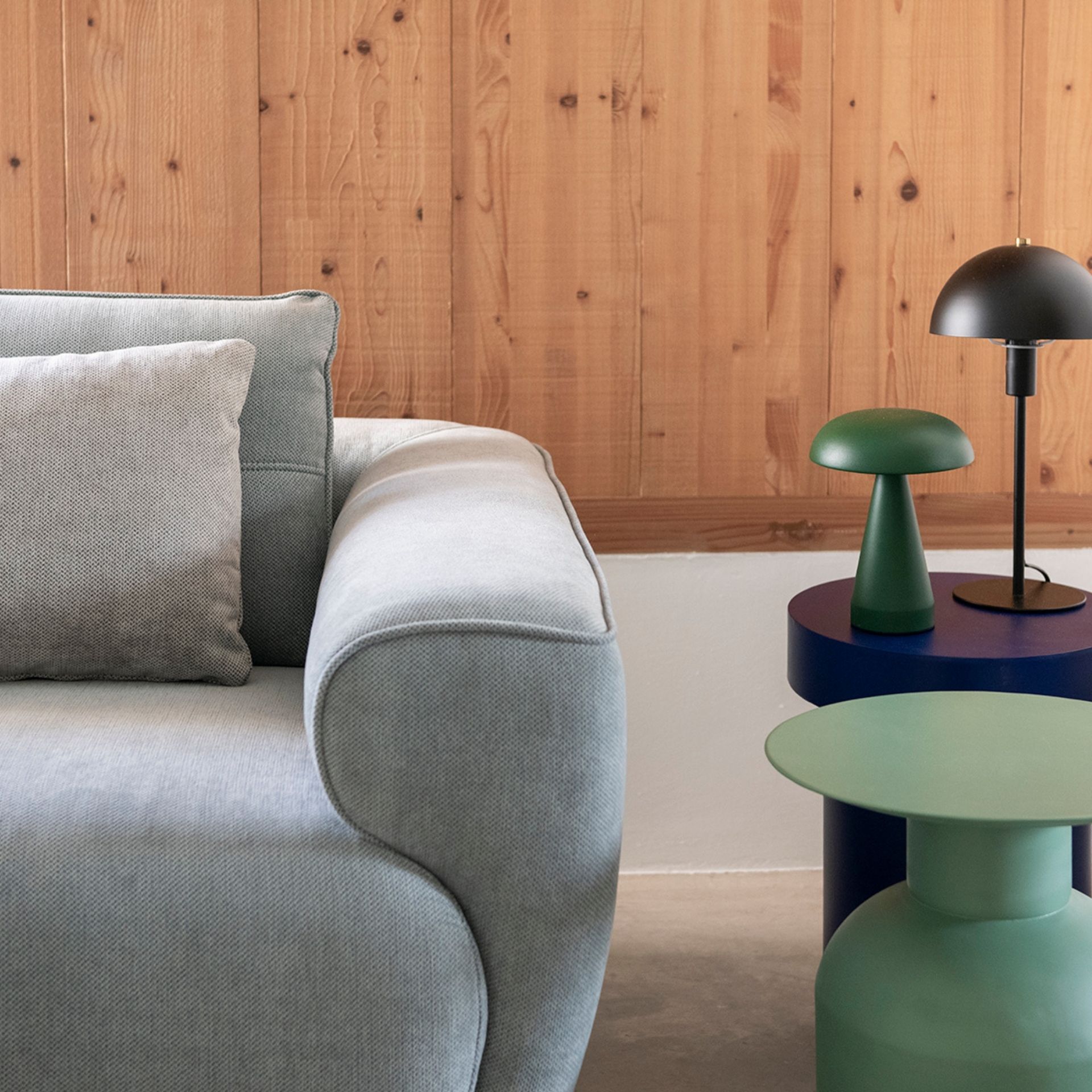 Sofá de 3 plazas gris oscuro Axel 217x97x75cm