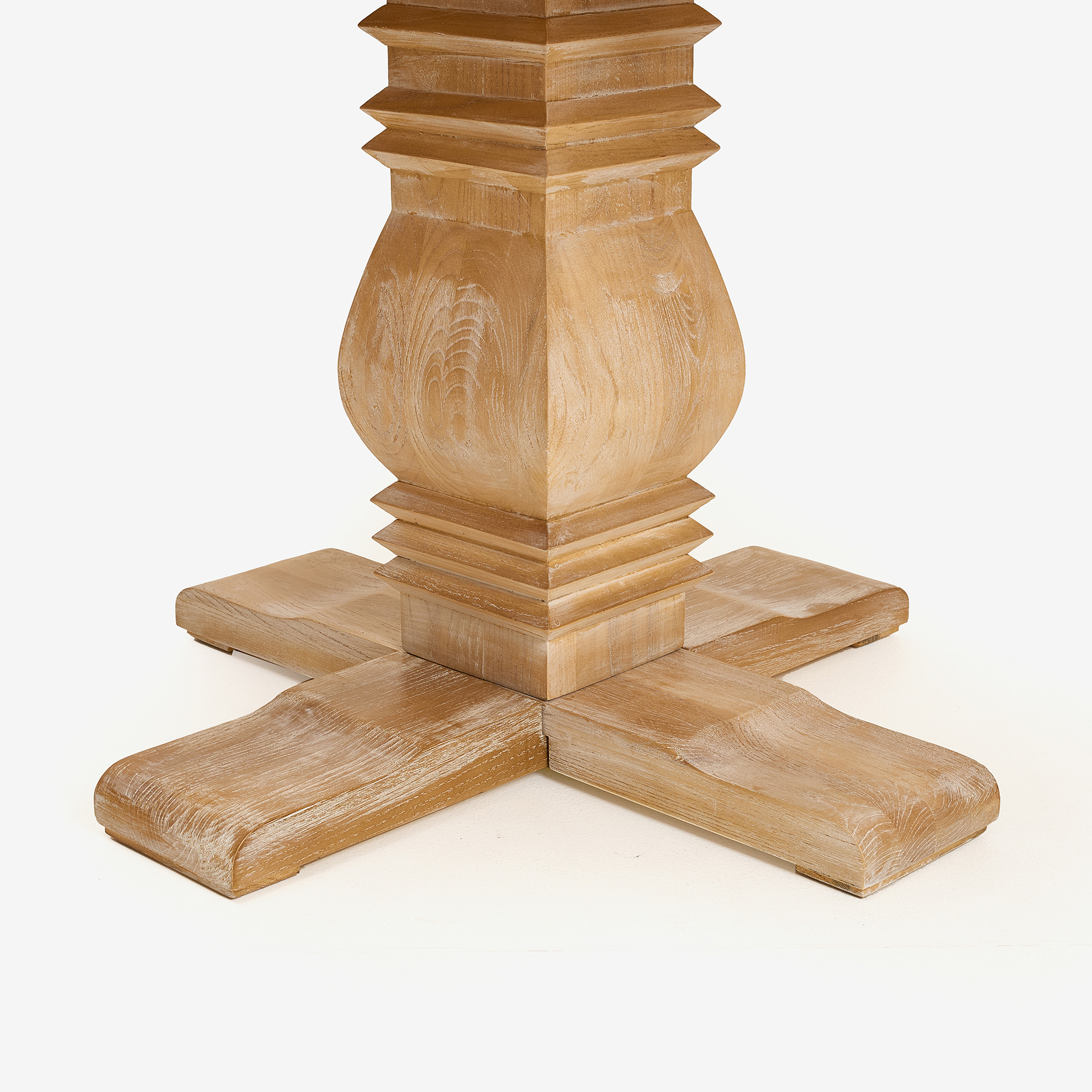 Mesa de comedor de madera de olmo Toulouse Ø120x76cm