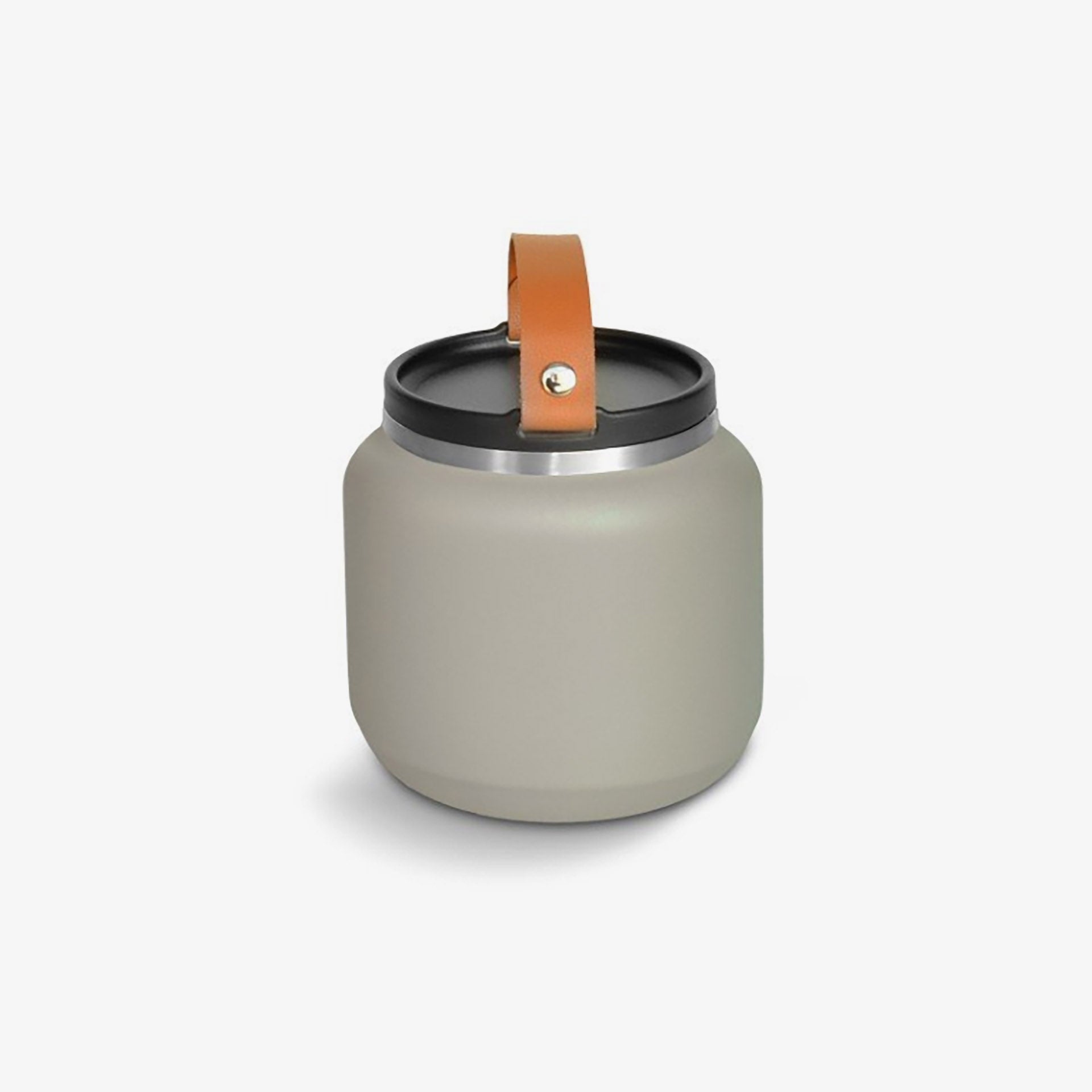 Termo para s&oacute;lidos beige de acero inoxidable 70cl
