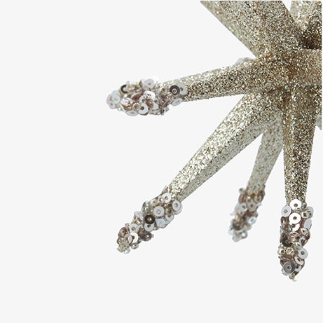 Decoraci&oacute;n de &aacute;rbol de Navidad de estrella dorada 14cm