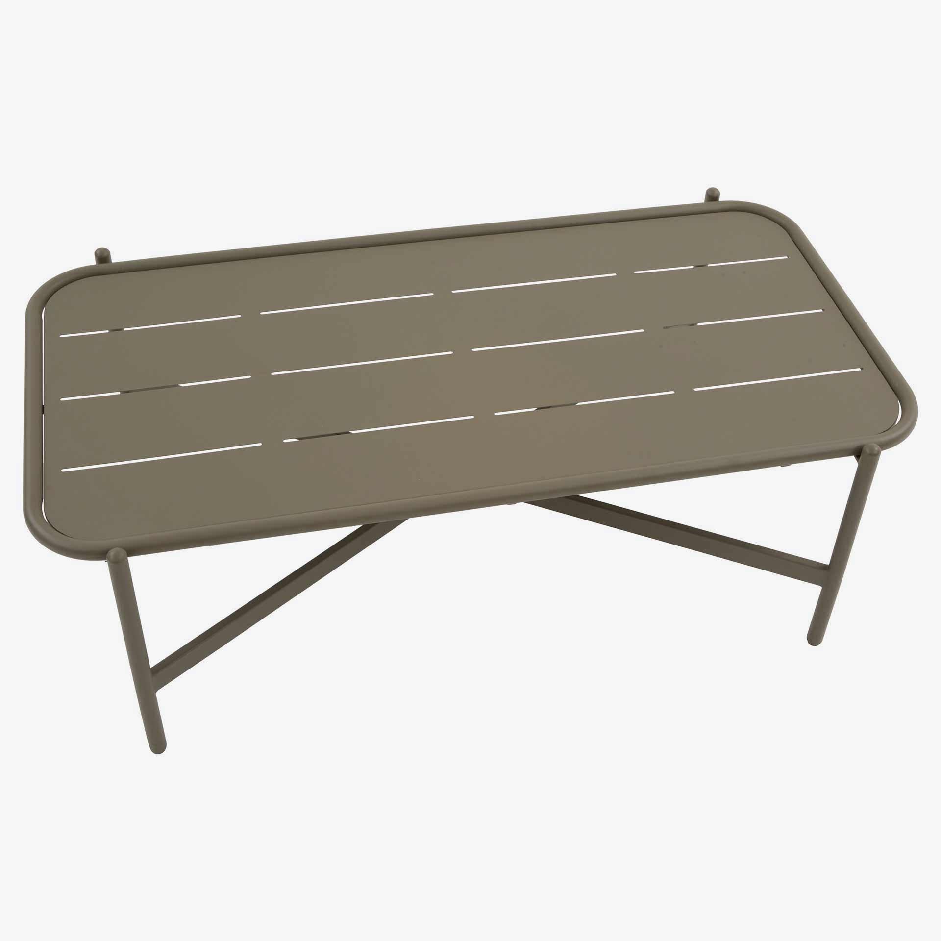 Conjunto de jard&iacute;n para 4 personas de acero cafe Solani