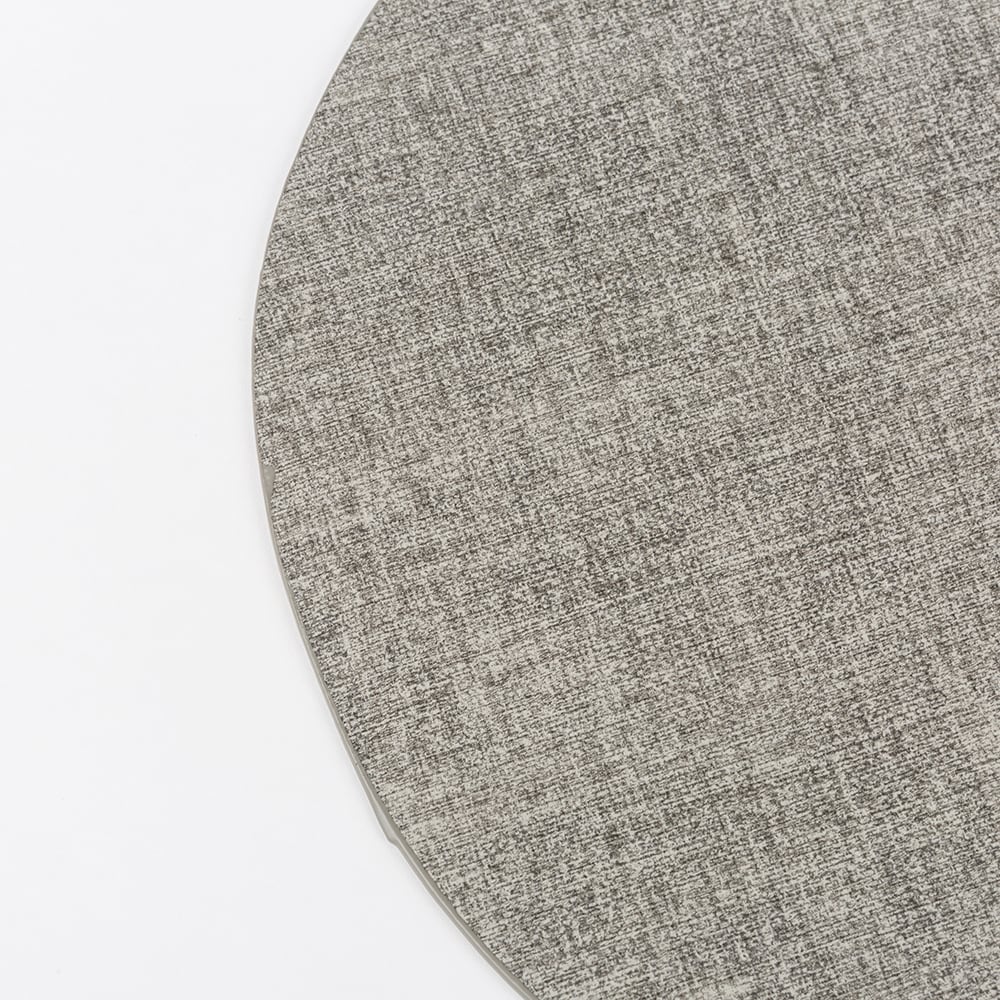 Mantel individual oval reversible gris Tiffany 48x33cm