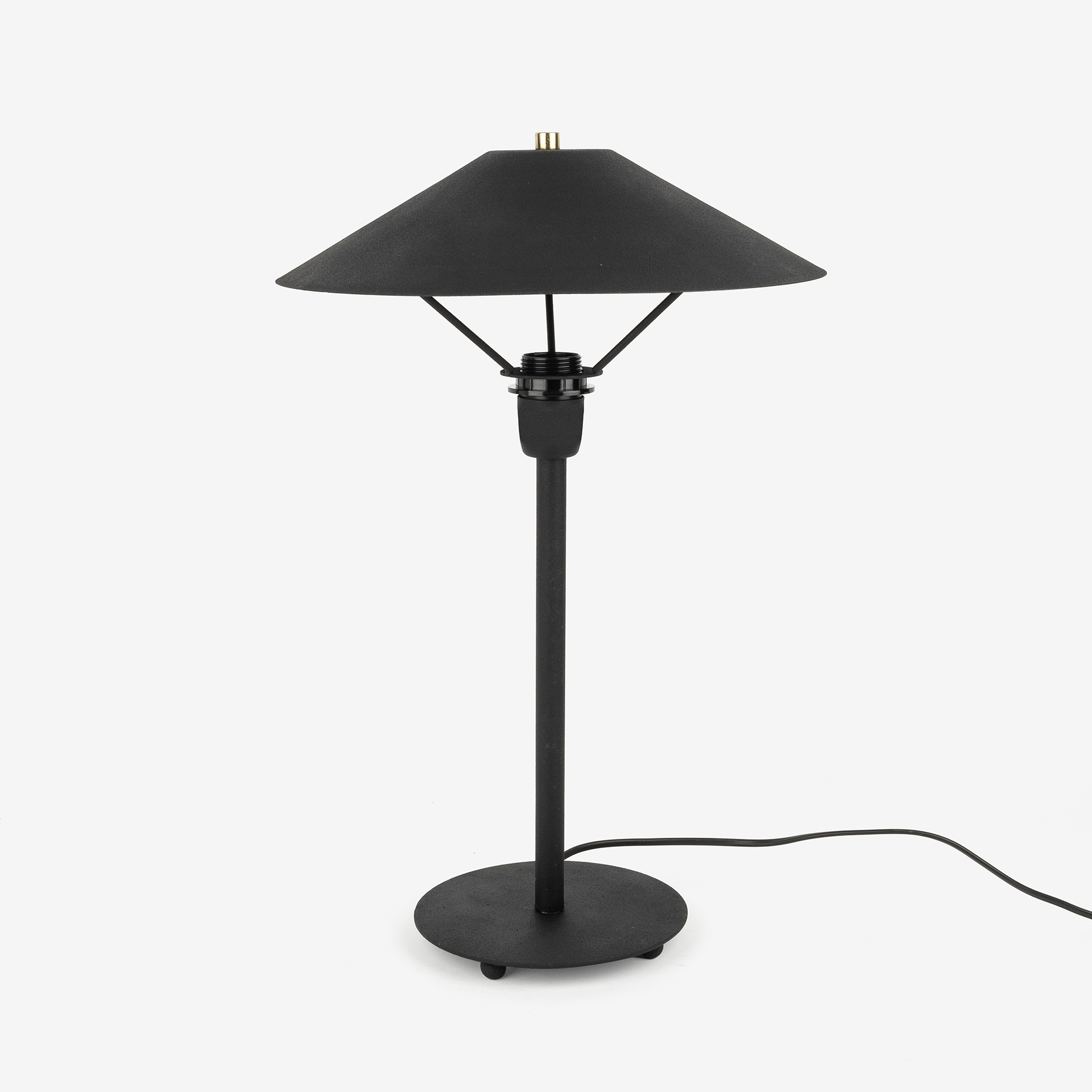 L&aacute;mpara de mesa negra Biruta &Oslash;35x51cm