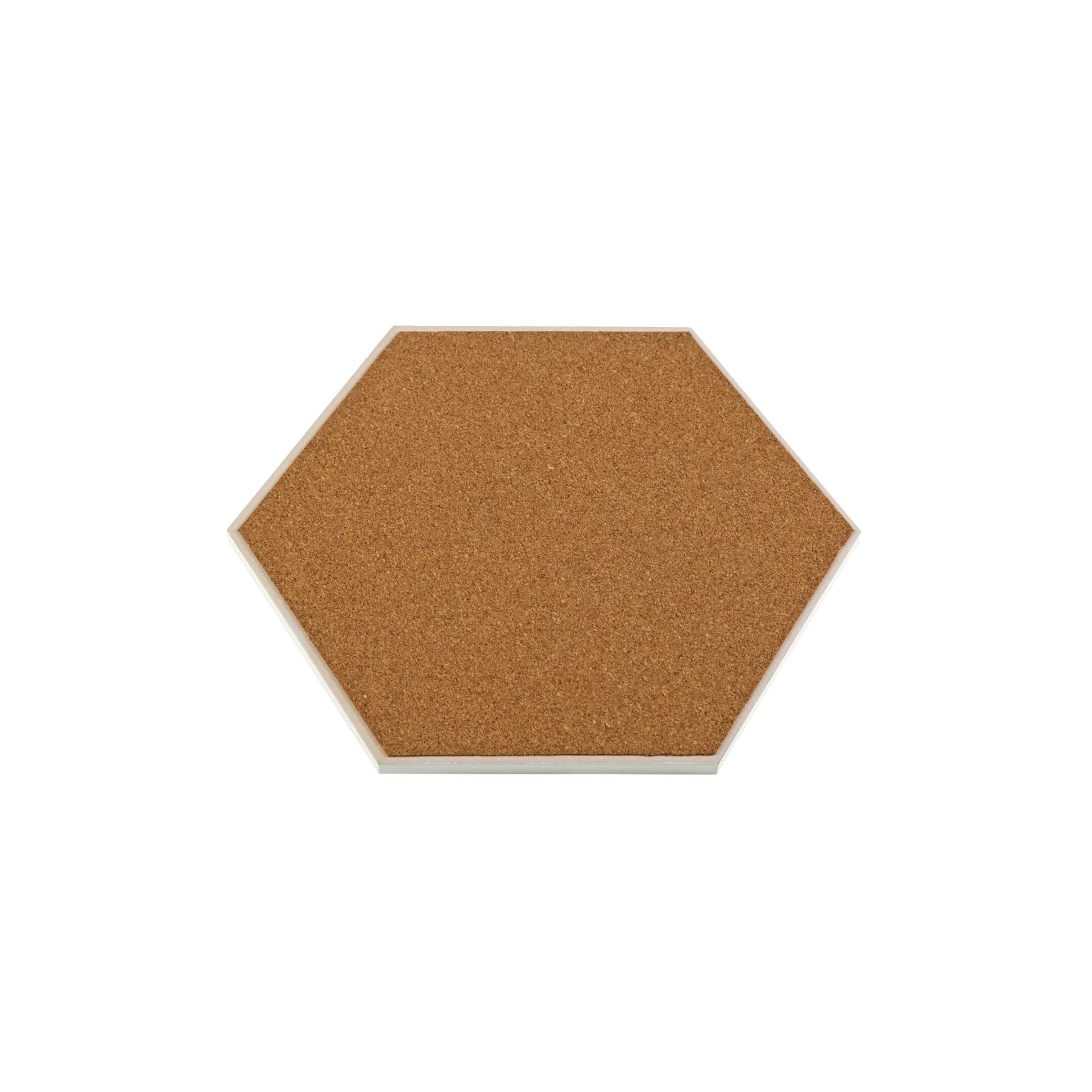 Salvamantel de cer&aacute;mica y corcho 20x20cm