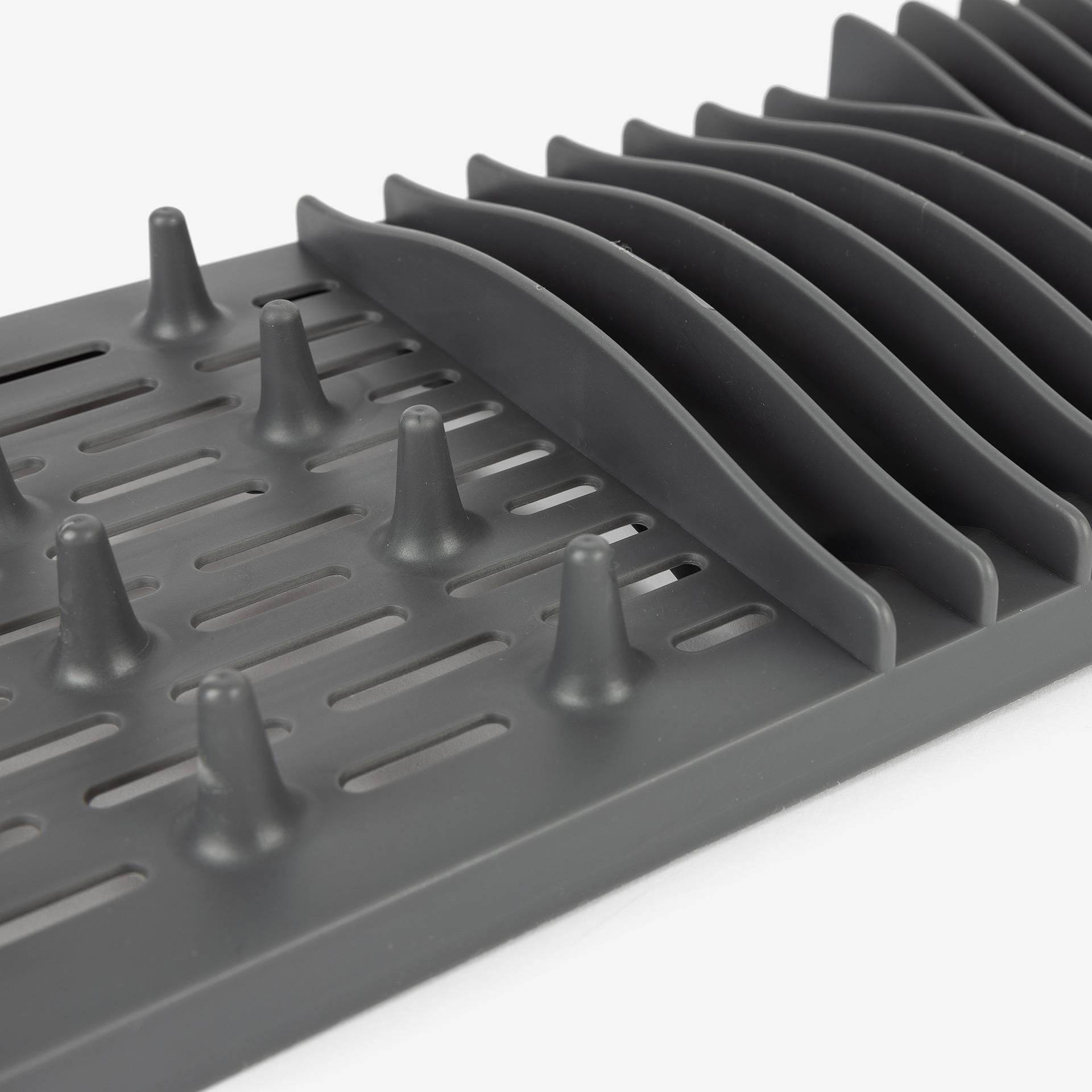 Tapete escurreplatos de plástico y microfibra 50x48cm