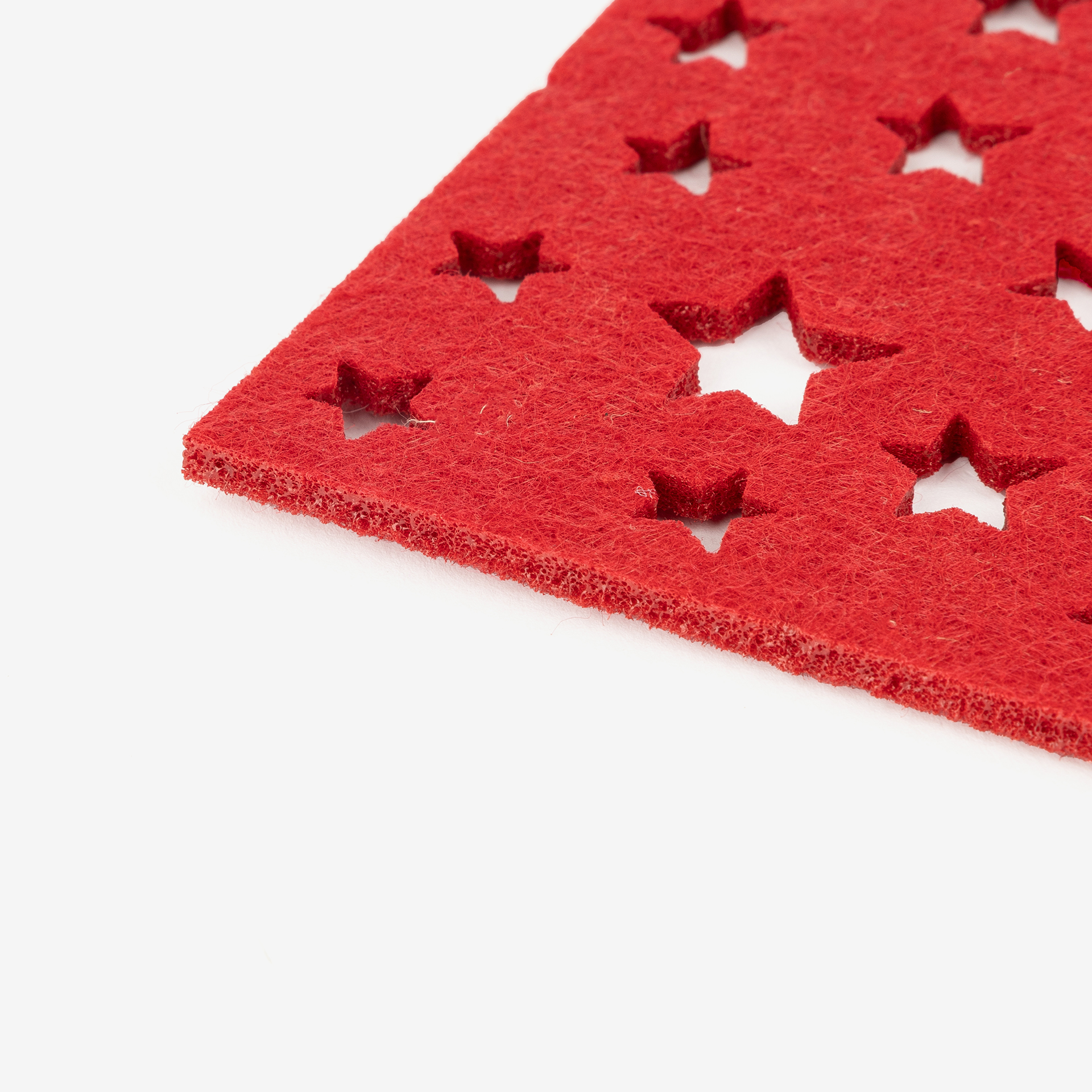 Set de 4 posavasos fieltro Estrellas 10x10cm
