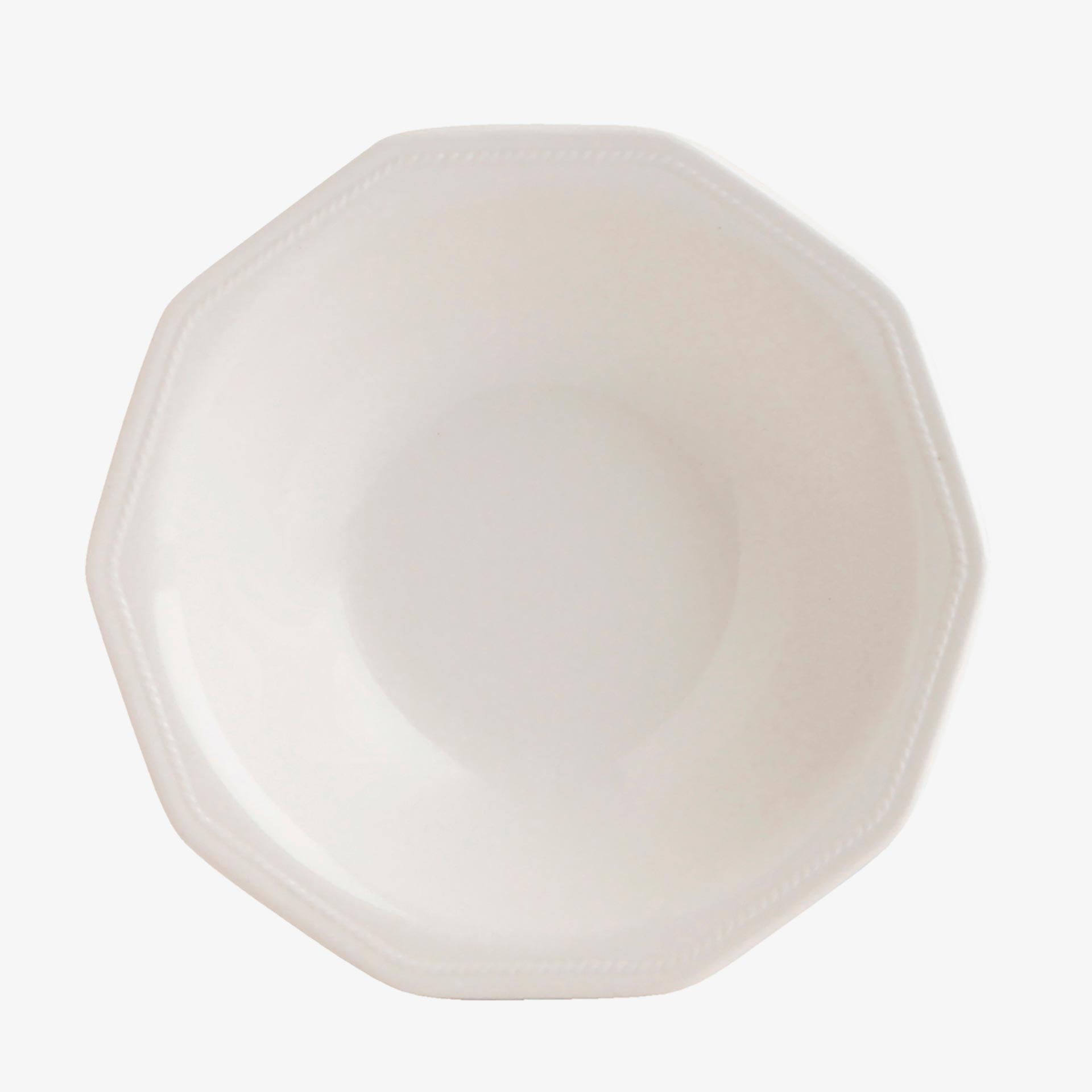 Plato hondo blanco de cer&aacute;mica White windsor &Oslash;21,5cm