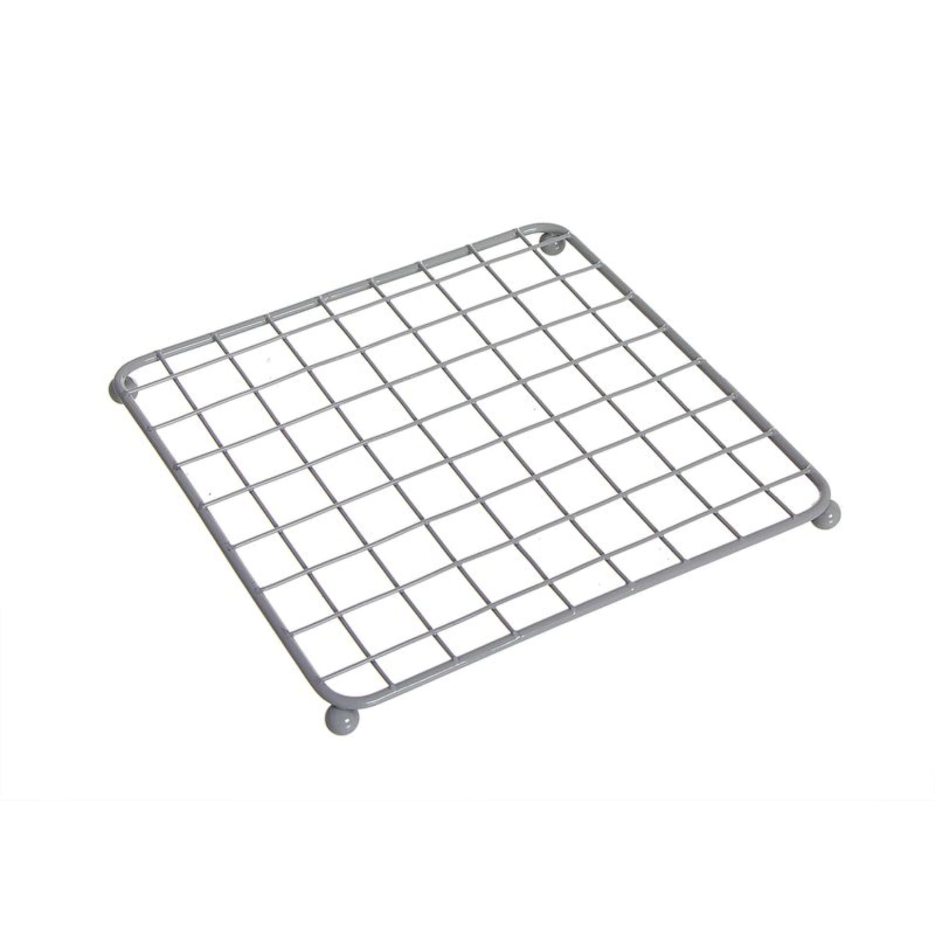 Salvamantel de metal gris Gabel 17x17cm