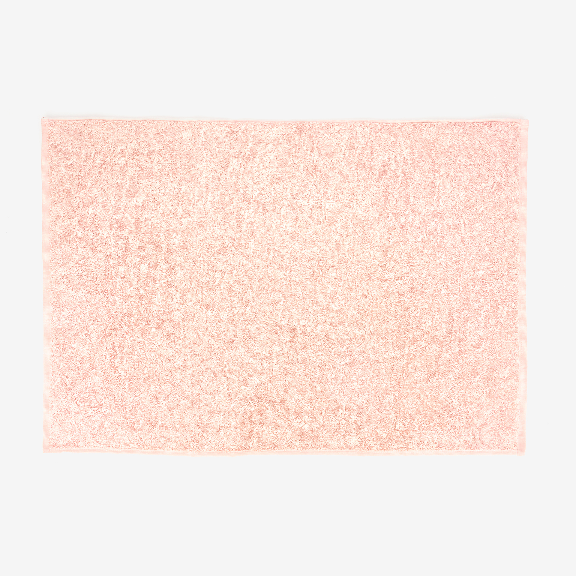 Alfombra de baño de algodón rosa Vic 70x50cm