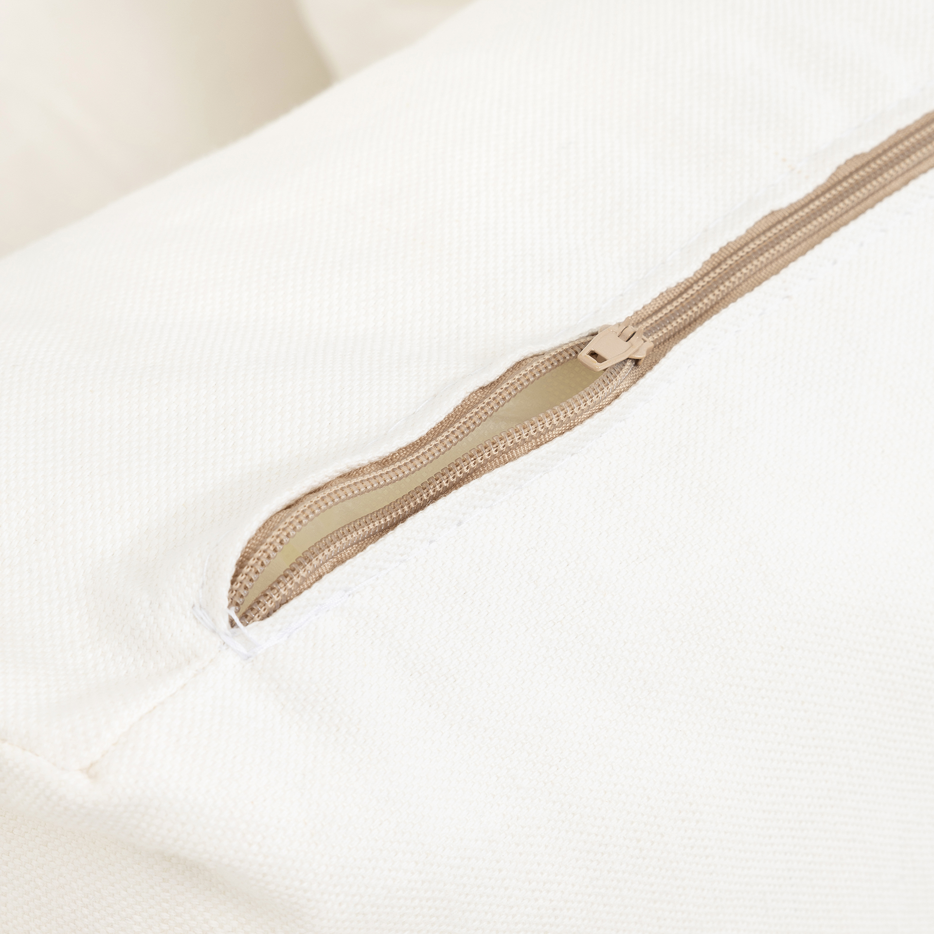 Sofá de 3 plazas de lino blanco Ibi 200x105x100cm Clau&Chloe