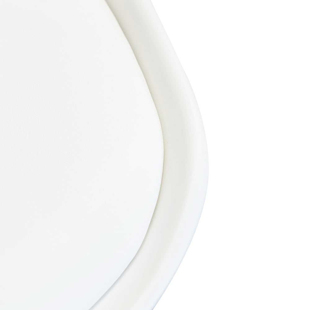 Silla de oficina blanca Tulip 48x55x82cm