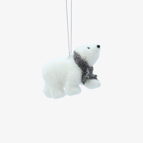 Decoraci&oacute;n de &aacute;rbol de Navidad oso polar 6cm