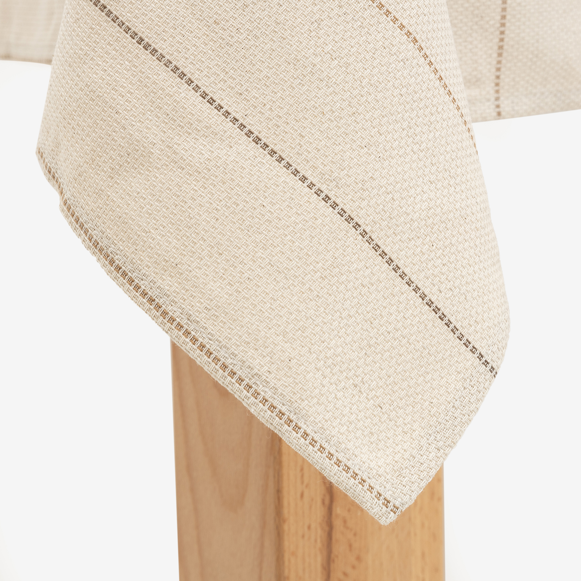 Mantel de algodón reciclado con rayas Rústico 140x250cm