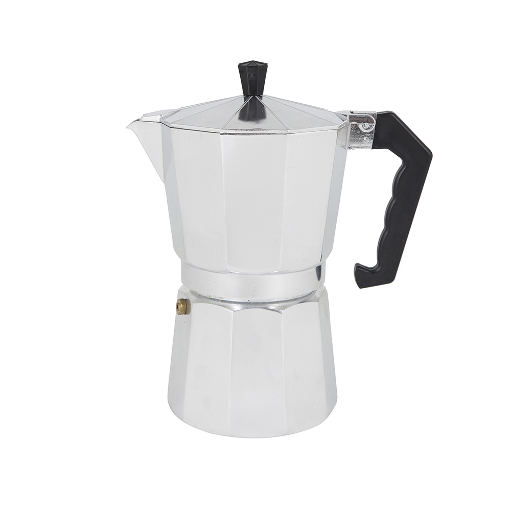 Cafetera italiana de aluminio cromada Cesena 9 tazas