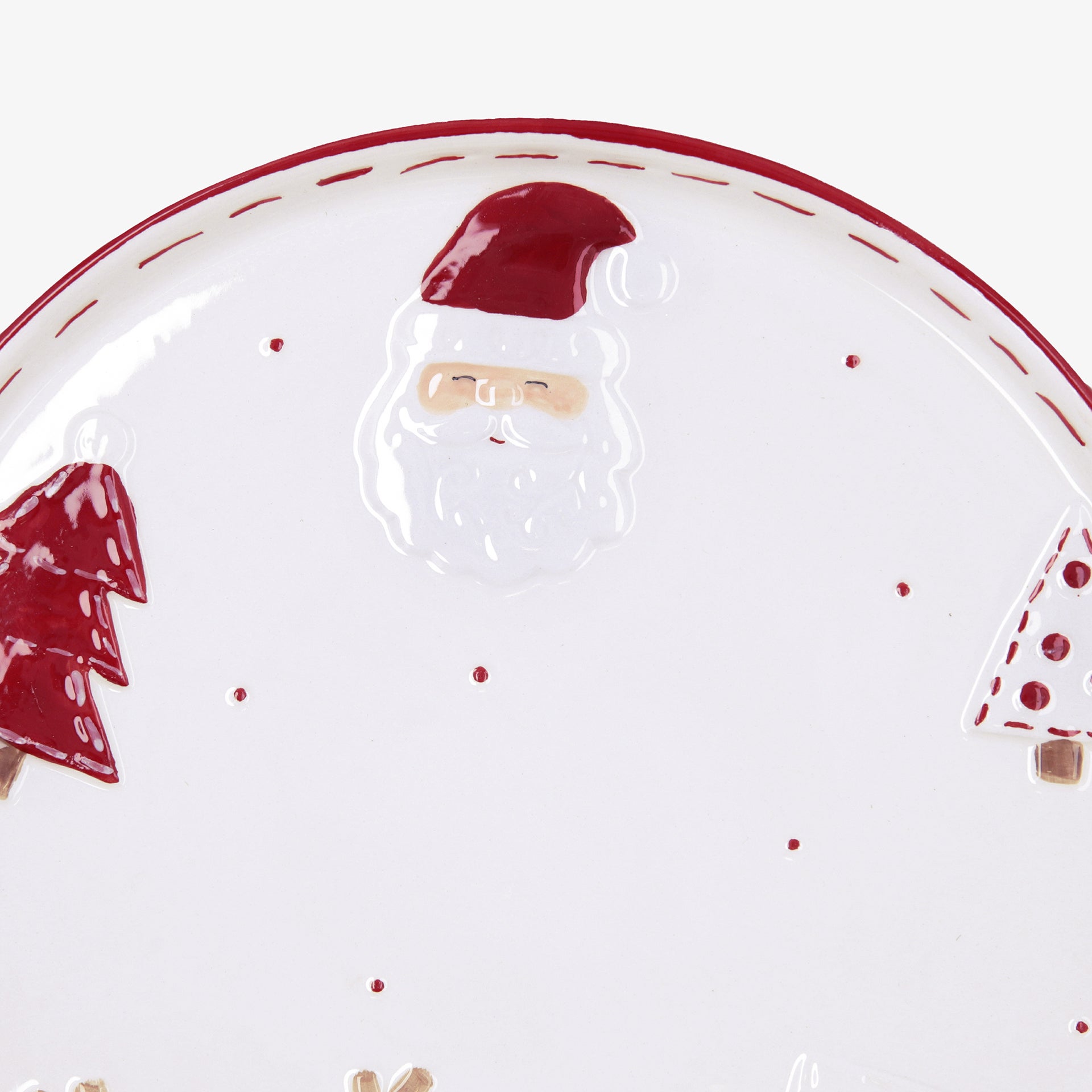 Plato llano de dolomita Navidad Ø26cm Clau&Chloe