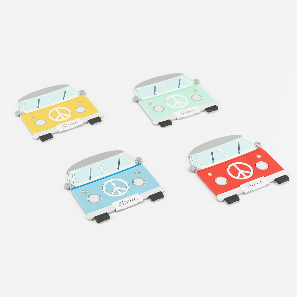 Set de 4 posavasos PVC Van Ø9cm