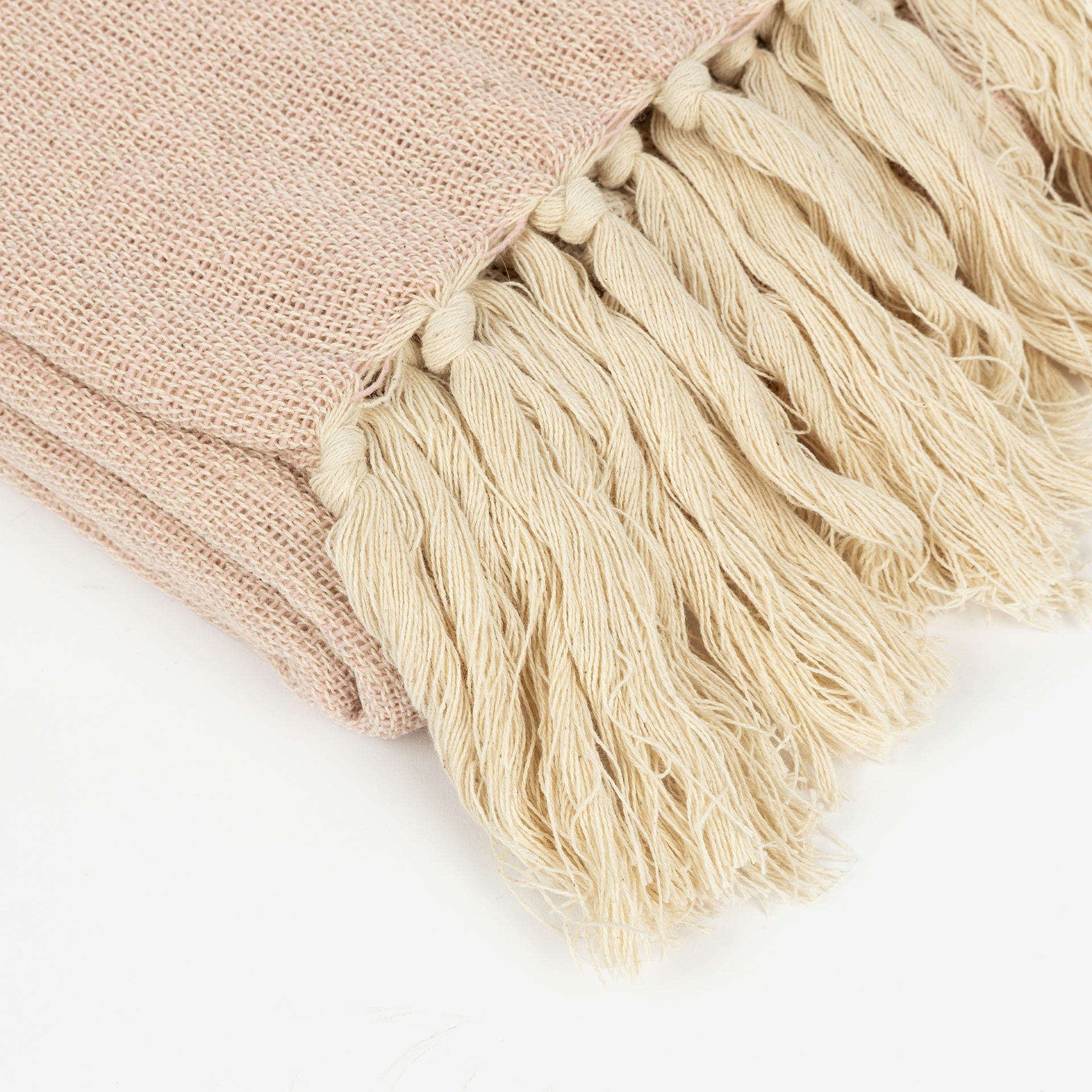 Plaid rosa de algodón Gotta 125x150cm