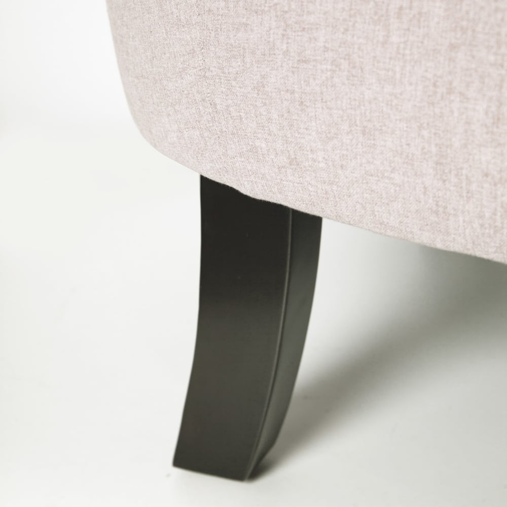 Butaca de poliéster beige Aurora 76x78x79cm Clau&Chloe