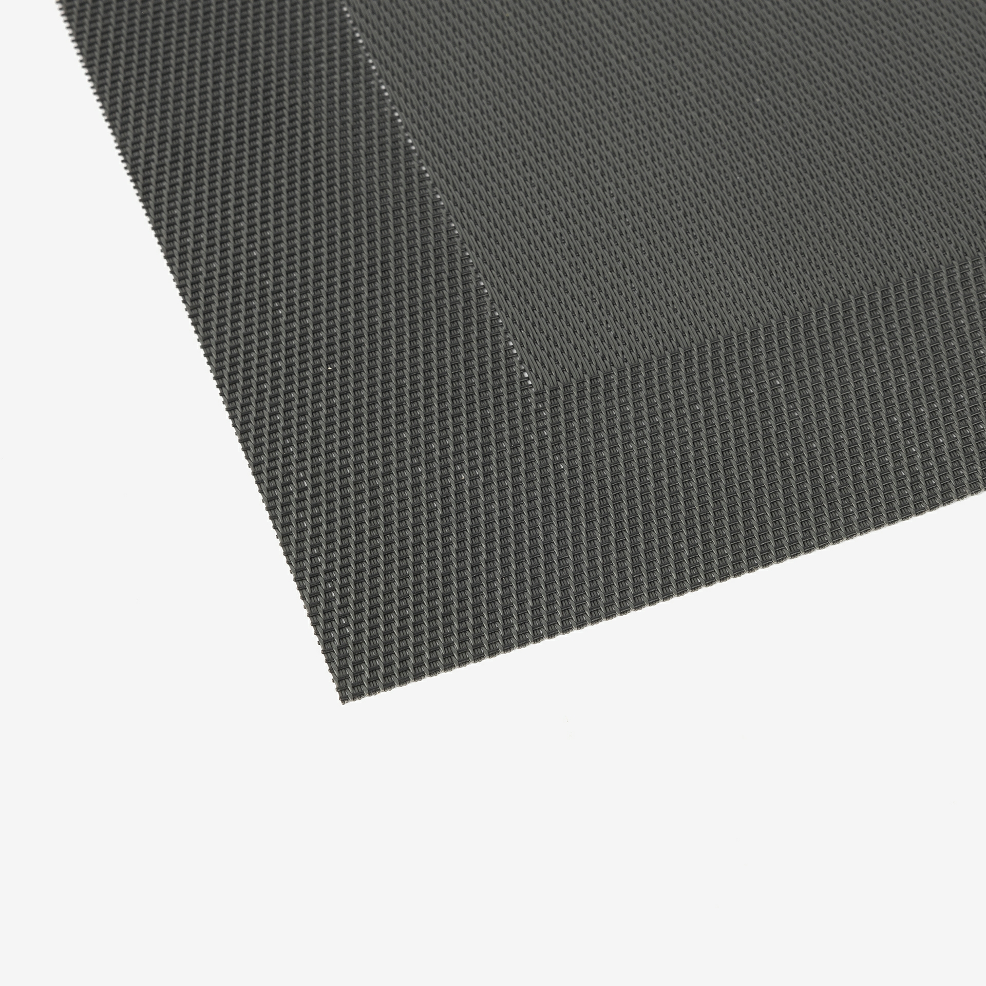 Mantel individual negro de textilene 51x36cm