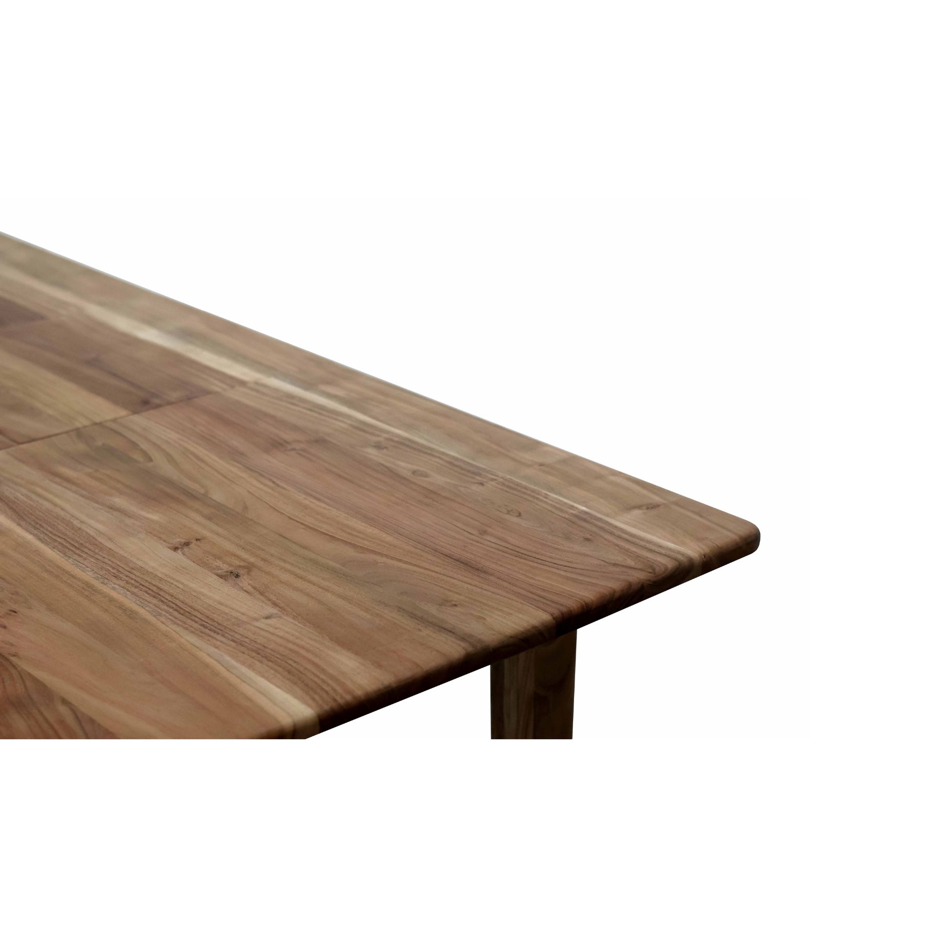 Mesa de comedor extensible de madera de acacia Balco 140/180x90x77cm