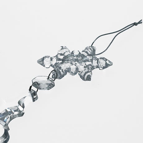 Decoraci&oacute;n de &aacute;rbol de Navidad de cristal 18cm