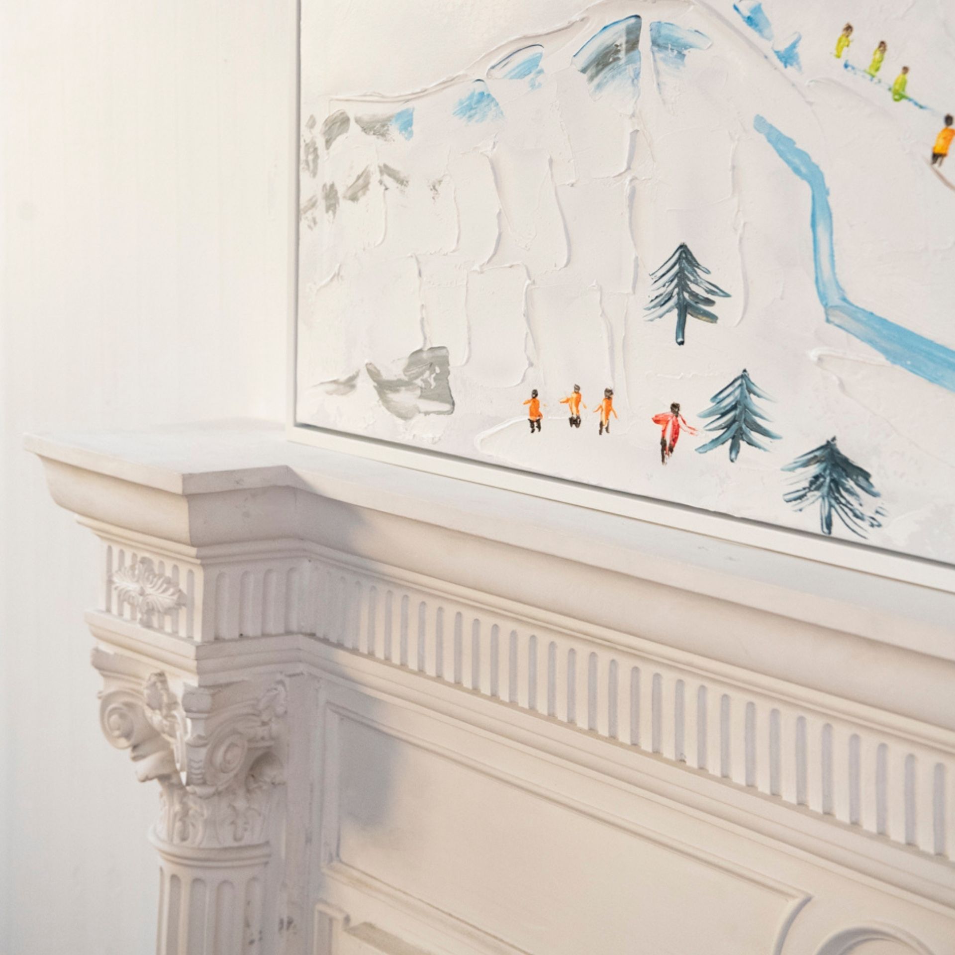 Cuadro con marco y cristal Sky Resort 60x120cm