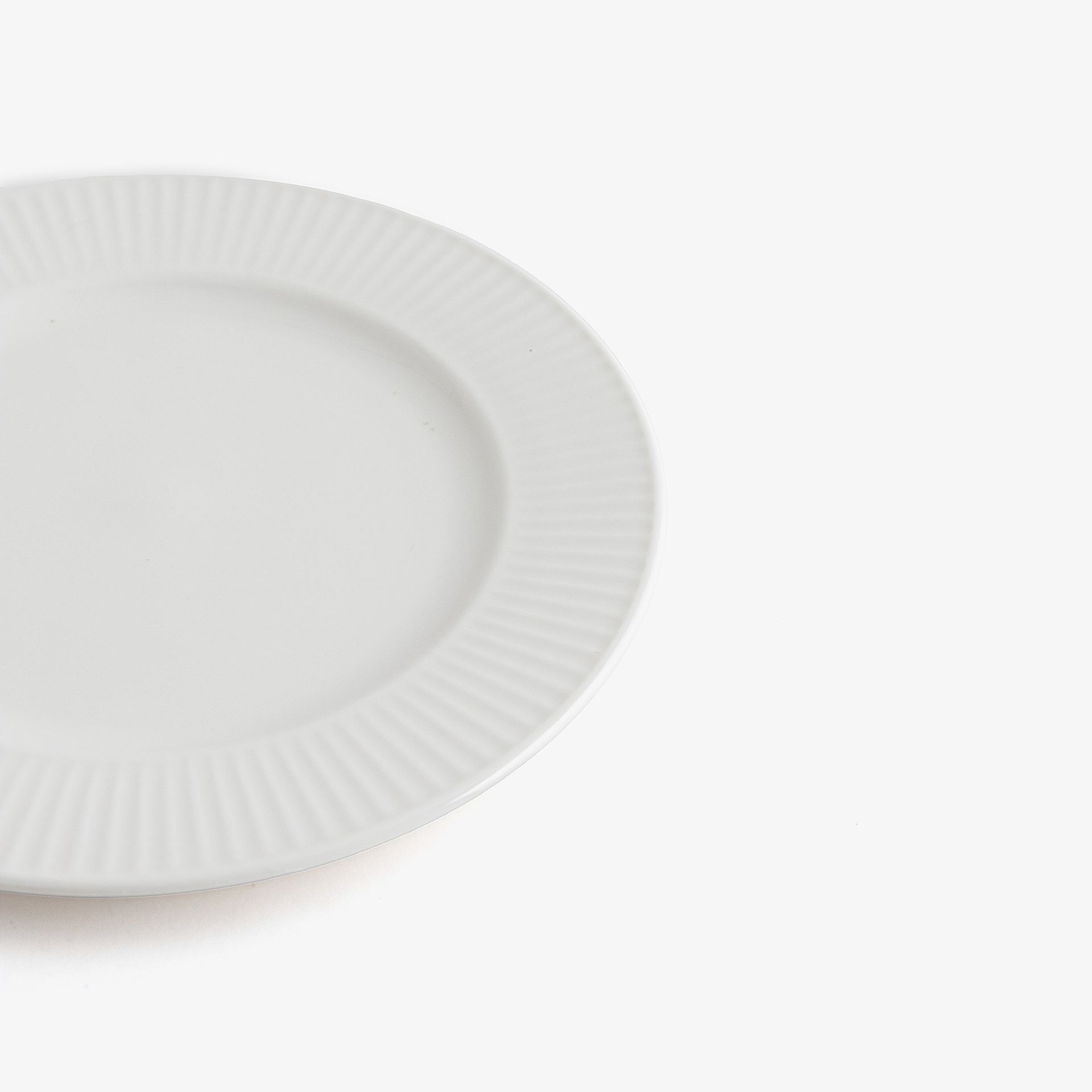 Plato de postre de porcelana new bone china blanco Lara &Oslash;20cm