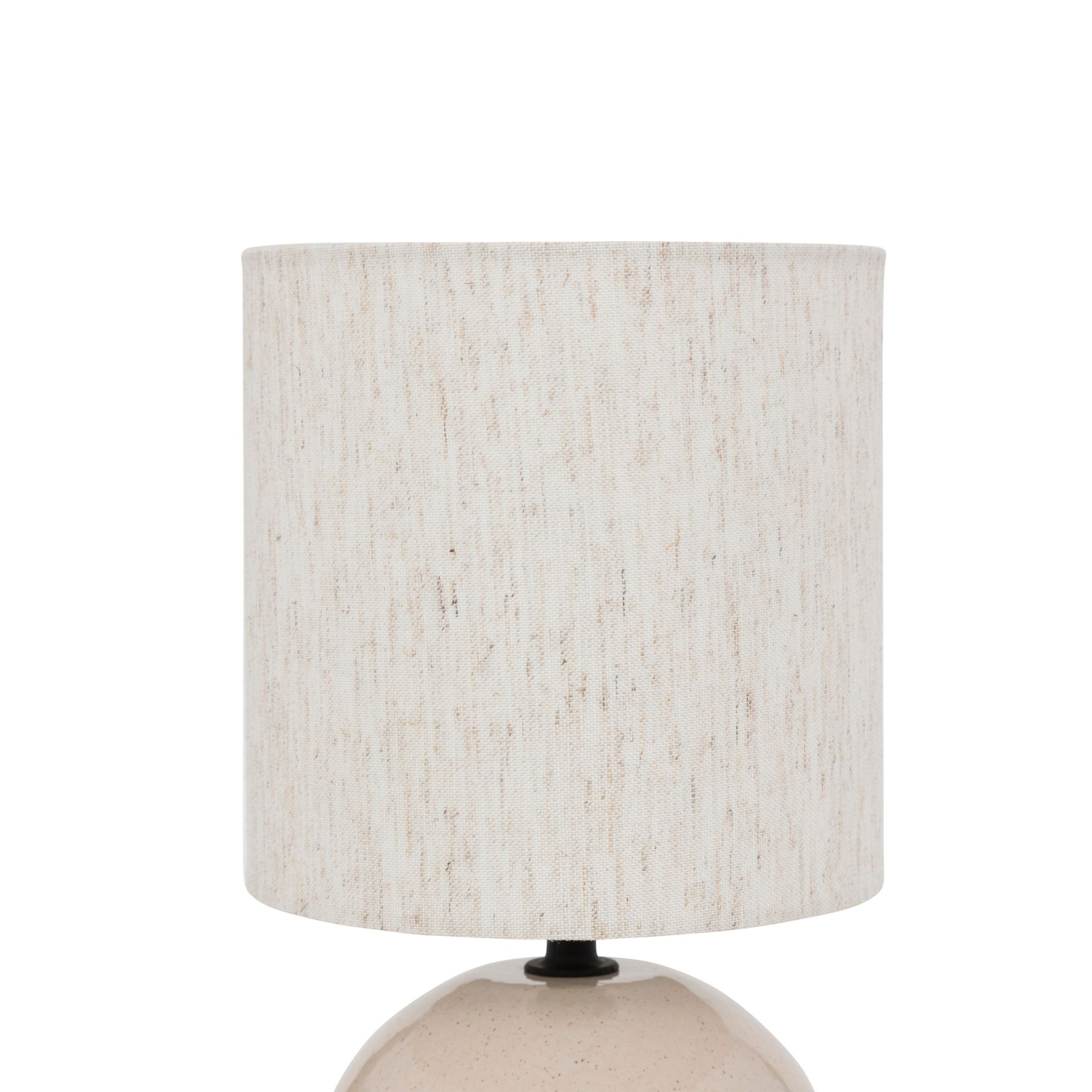 L&aacute;mpara de mesa de cer&aacute;mica beige Luma &Oslash;15x28cm