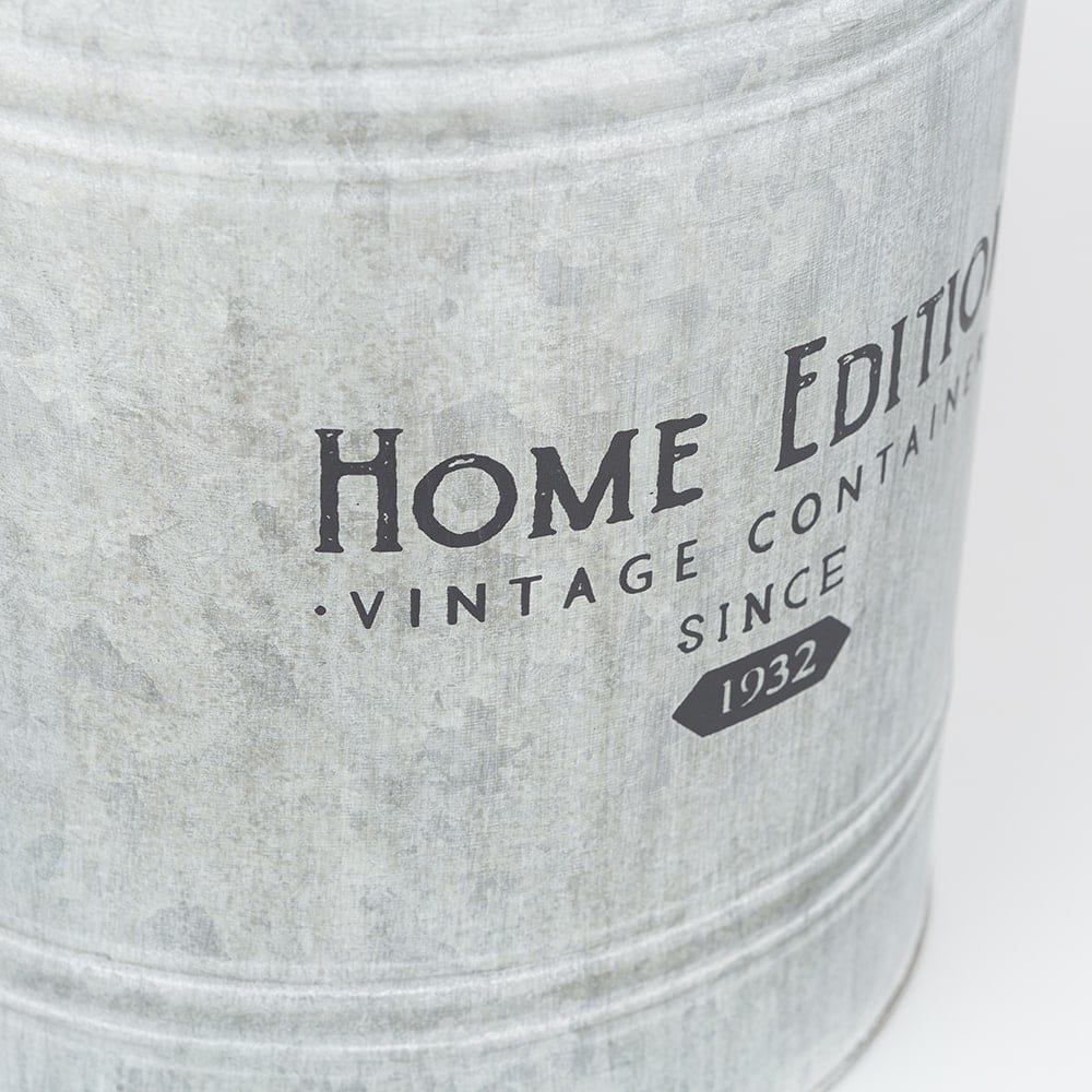 Cubo de metal Zinc Vintage en varias medidas