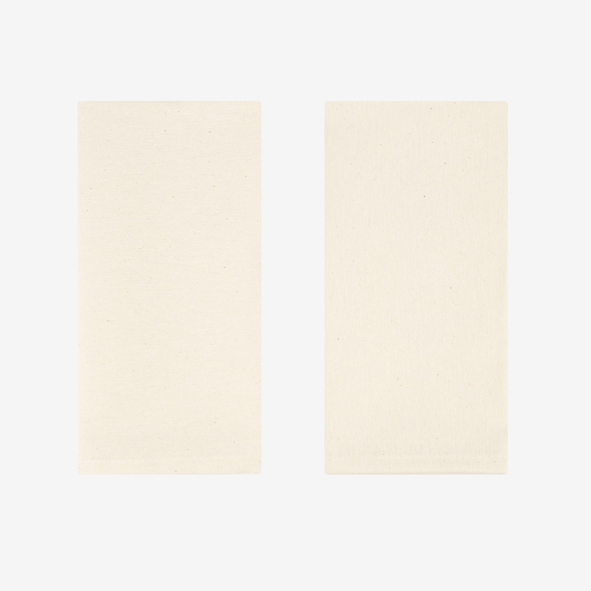 Set 2 servilletas de algodón y poliéster beige Faura 45x45cm