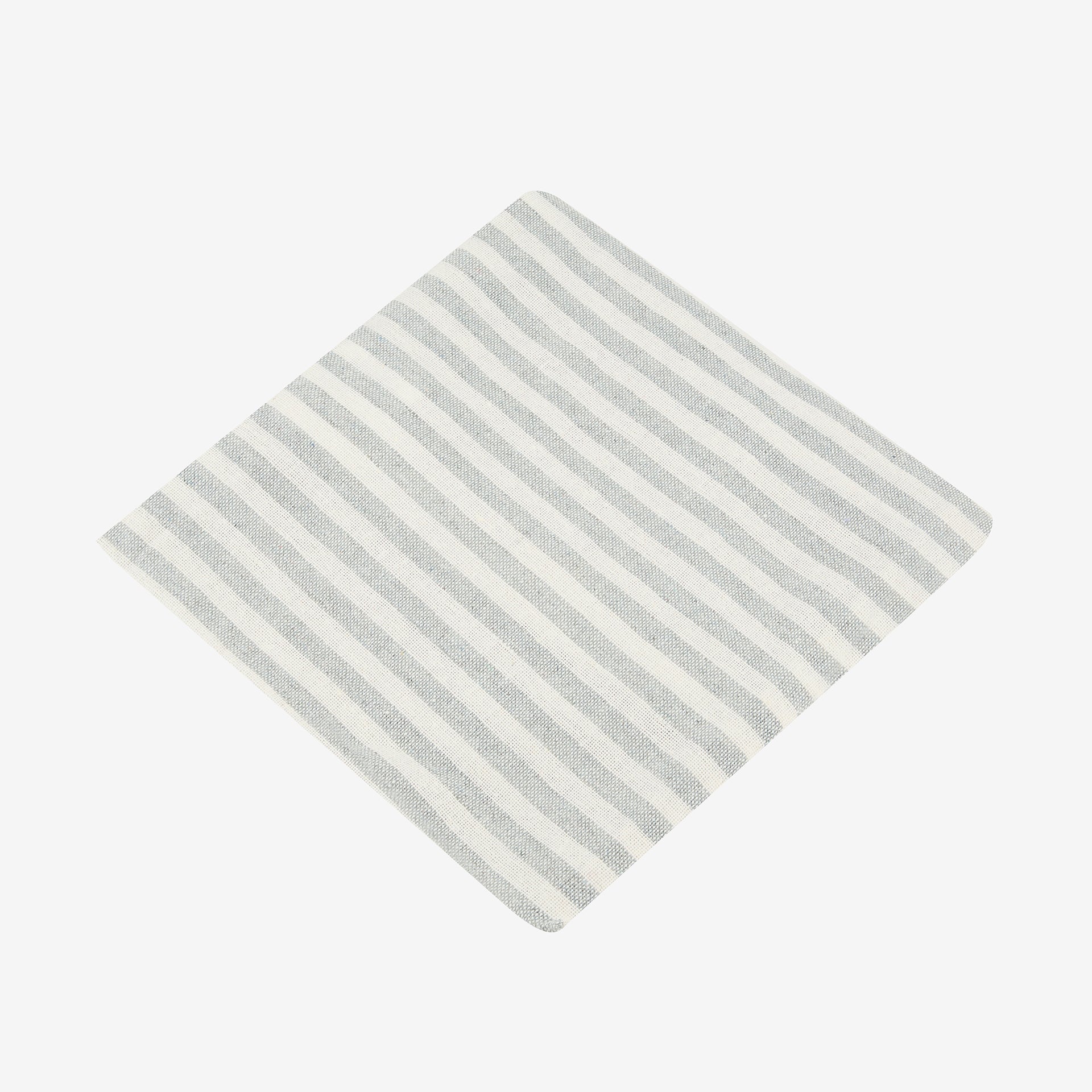 Funda de cojín blanca con rayas grises Timoti 45x45cm