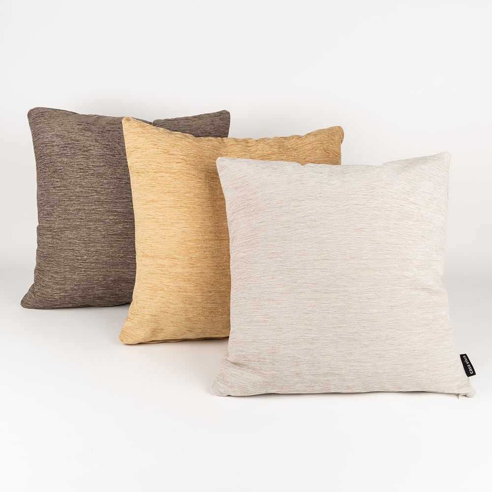 Funda de coj&iacute;n Velour marfil 45x45cm