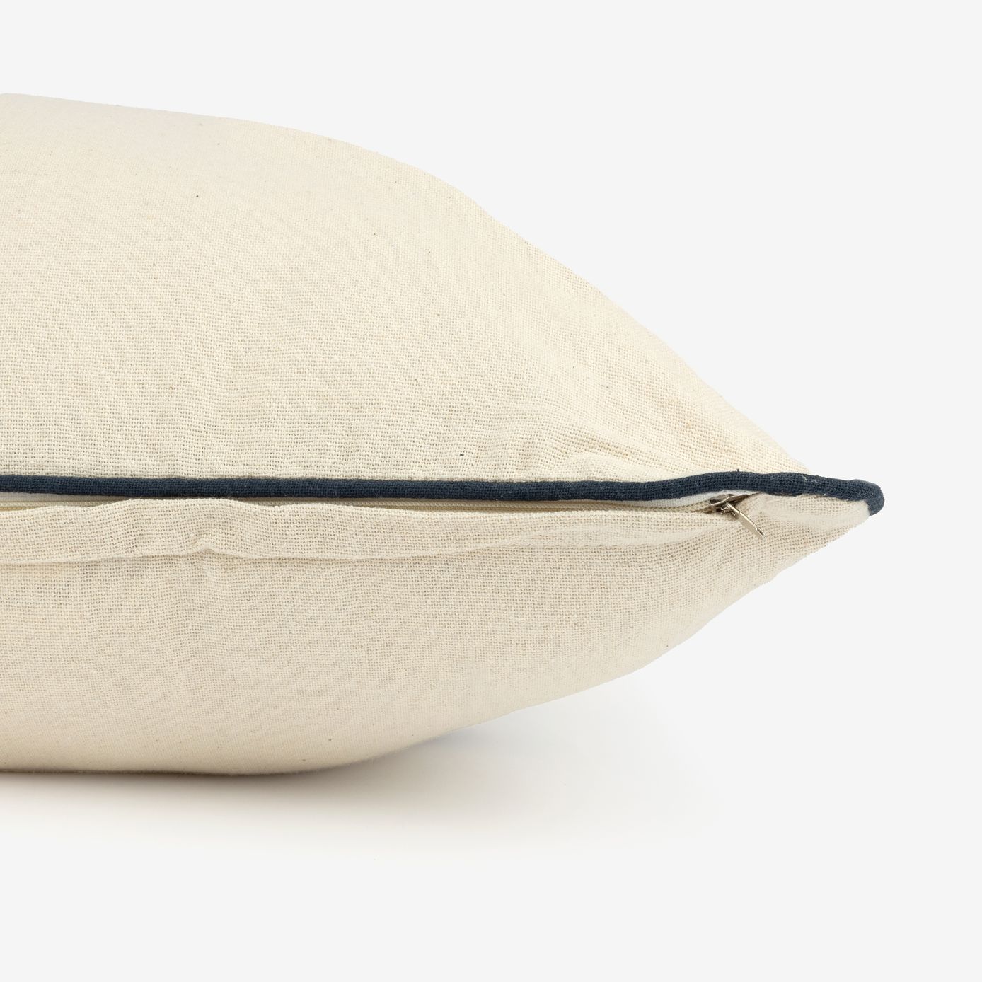 Funda de cojín de algodón con rayas azules Niza 60x60cm