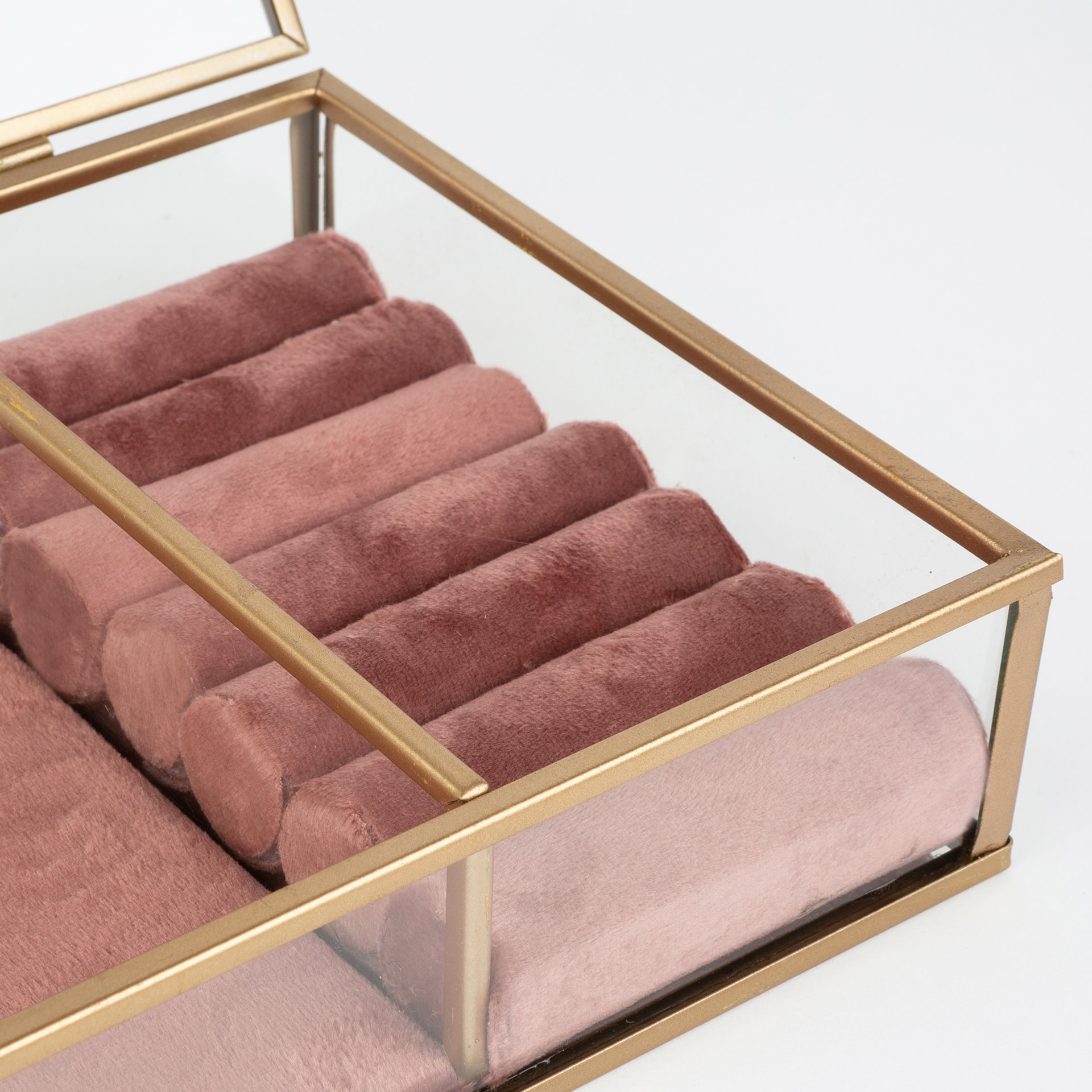 Joyero de cristal 23x14cm en varios colores