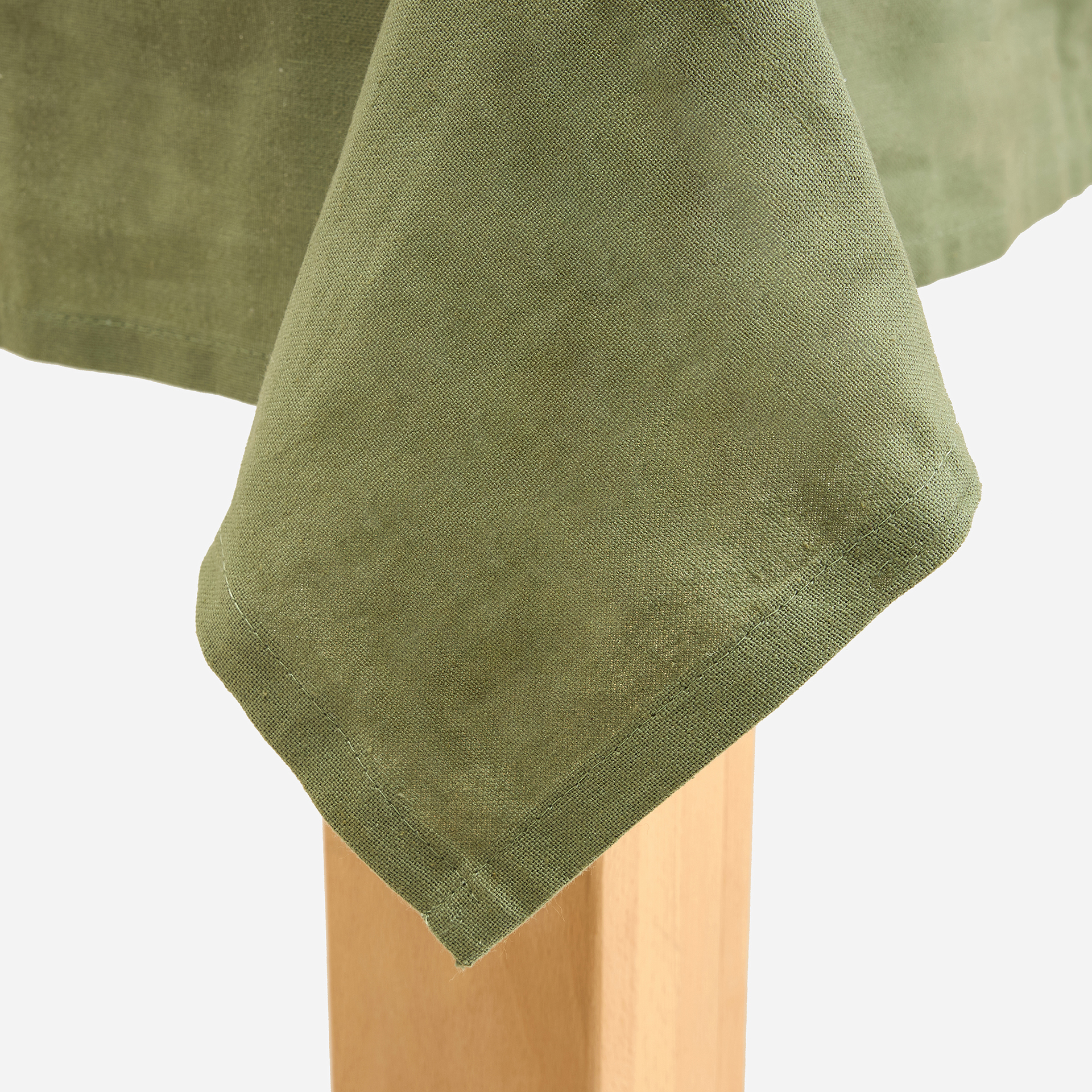 Mantel de algod&oacute;n verde Forest 140x140cm