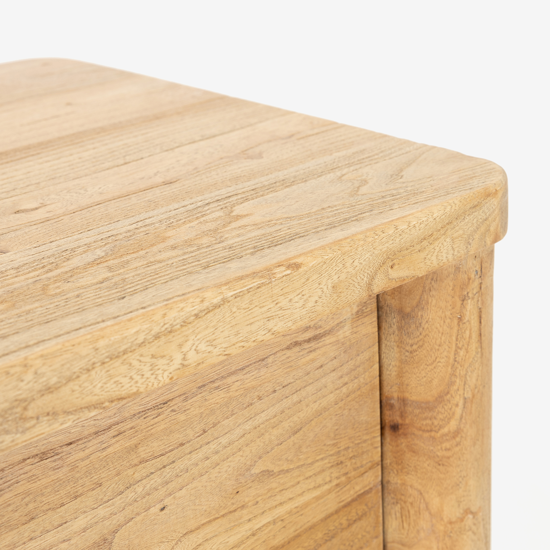 Consola de madera de olmo reciclada Mop 150x38x80cm