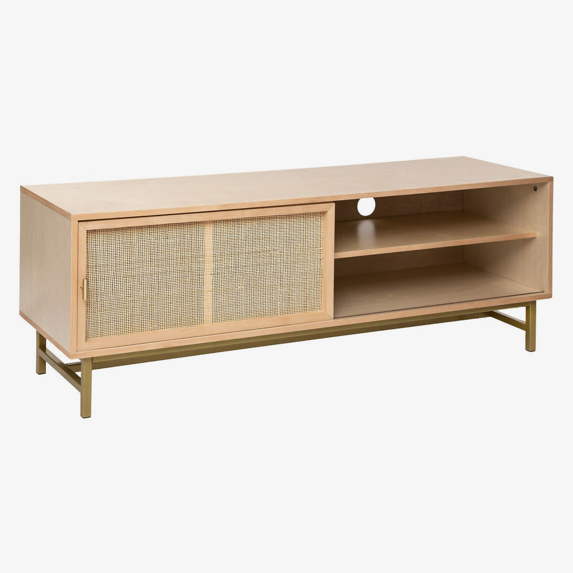 Mueble de TV de 1 puerta de rat&aacute;n Moren