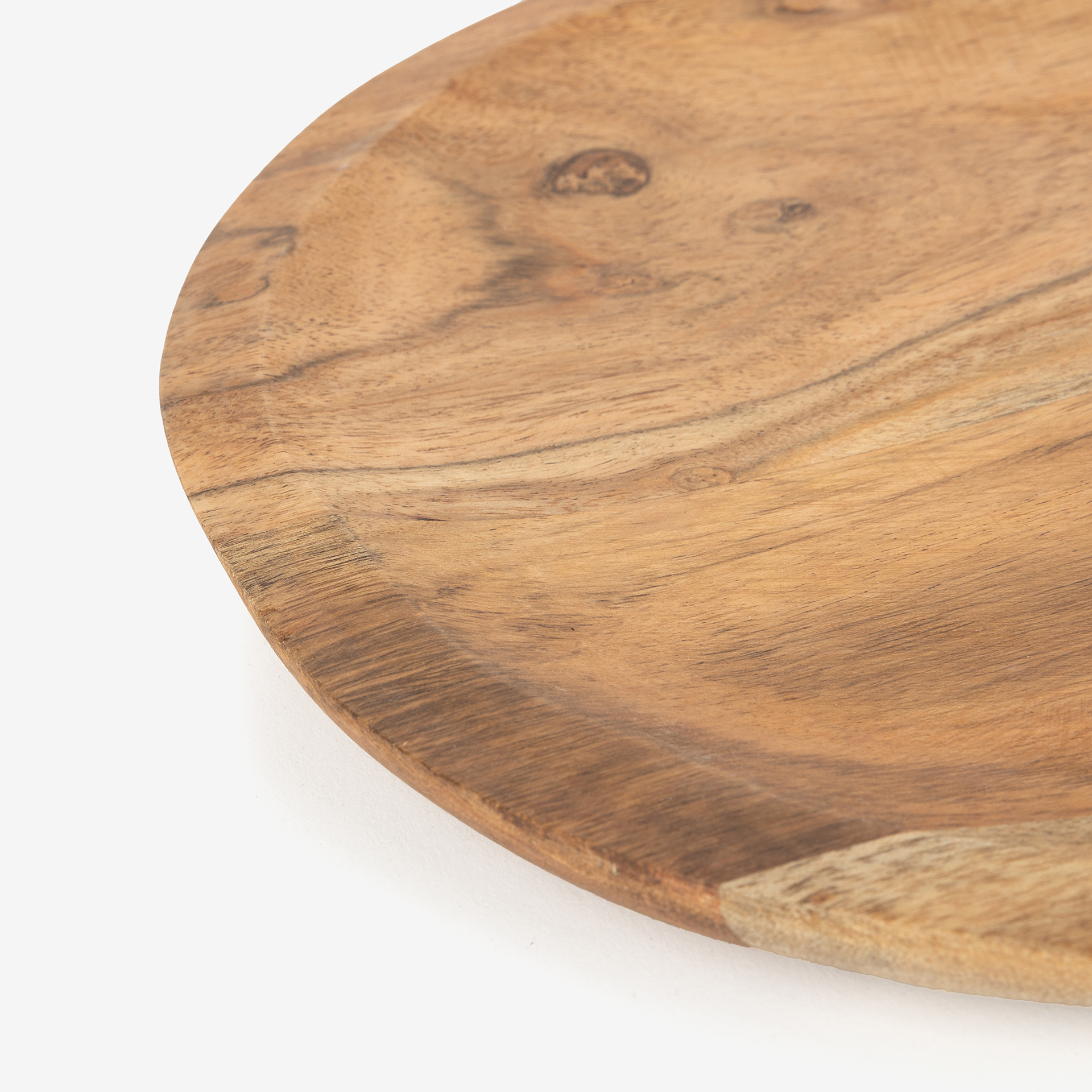 Centro de mesa de madera de acacia Simal 27x40cm