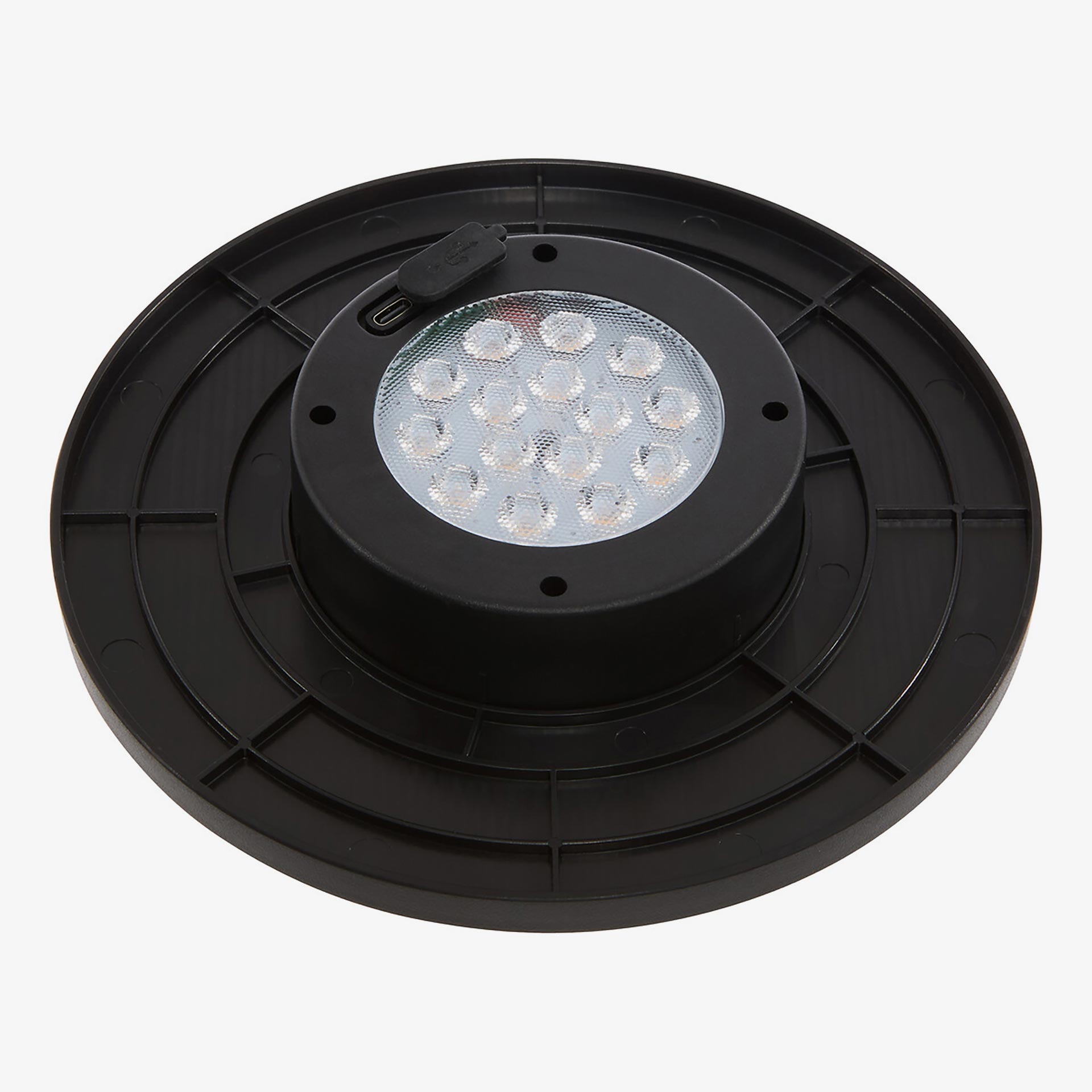 Lampara de mesa solar para jard&iacute;n verde Lynor &Oslash;16x31cm