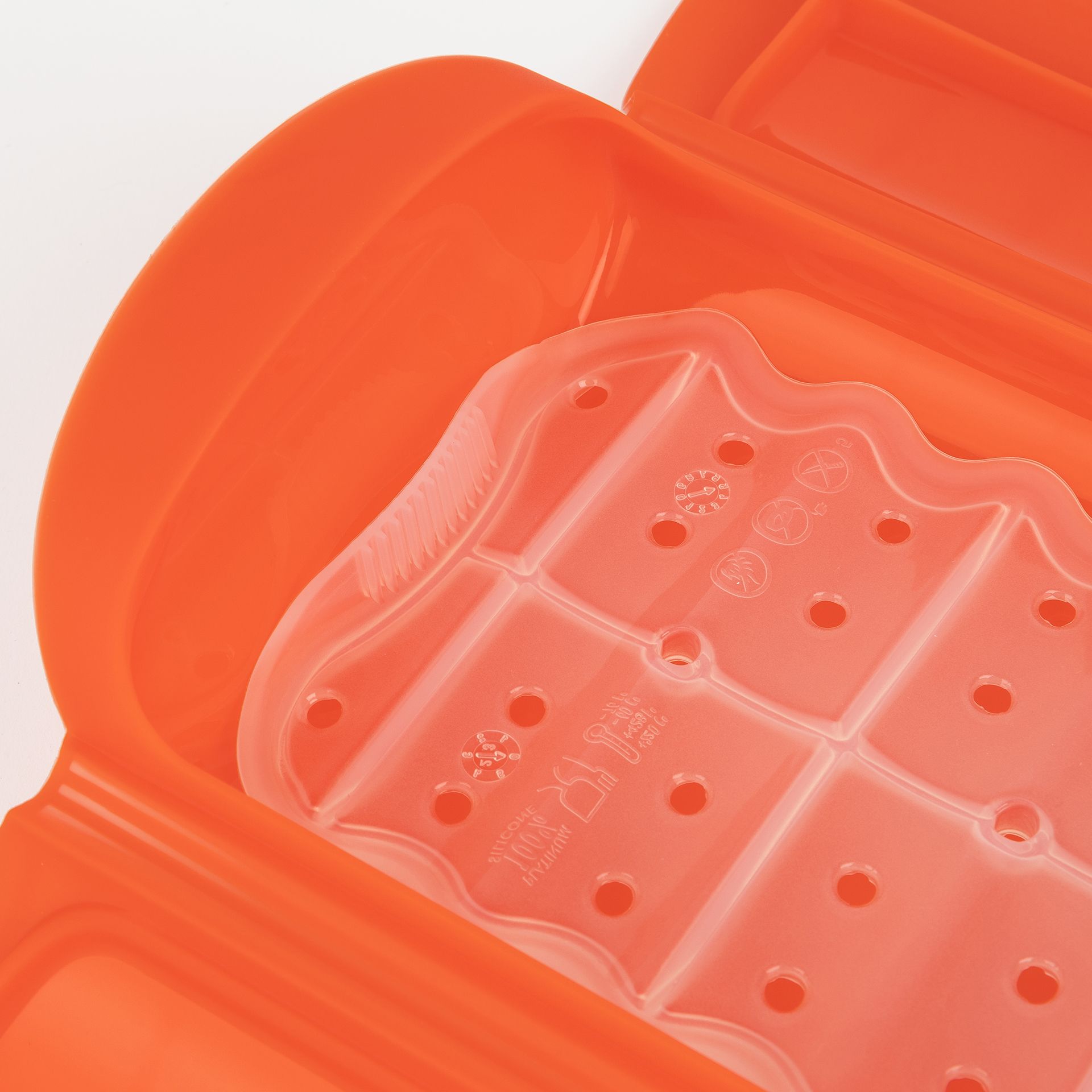 Estuche de vapor de silicona para 1-2 personas con libro de recetas - L&eacute;ku&eacute;