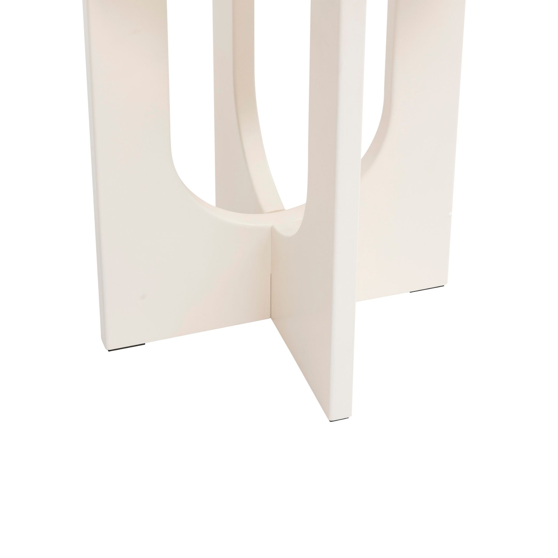 Mesa auxiliar de madera DM blanca Camelia &Oslash;40x51cm