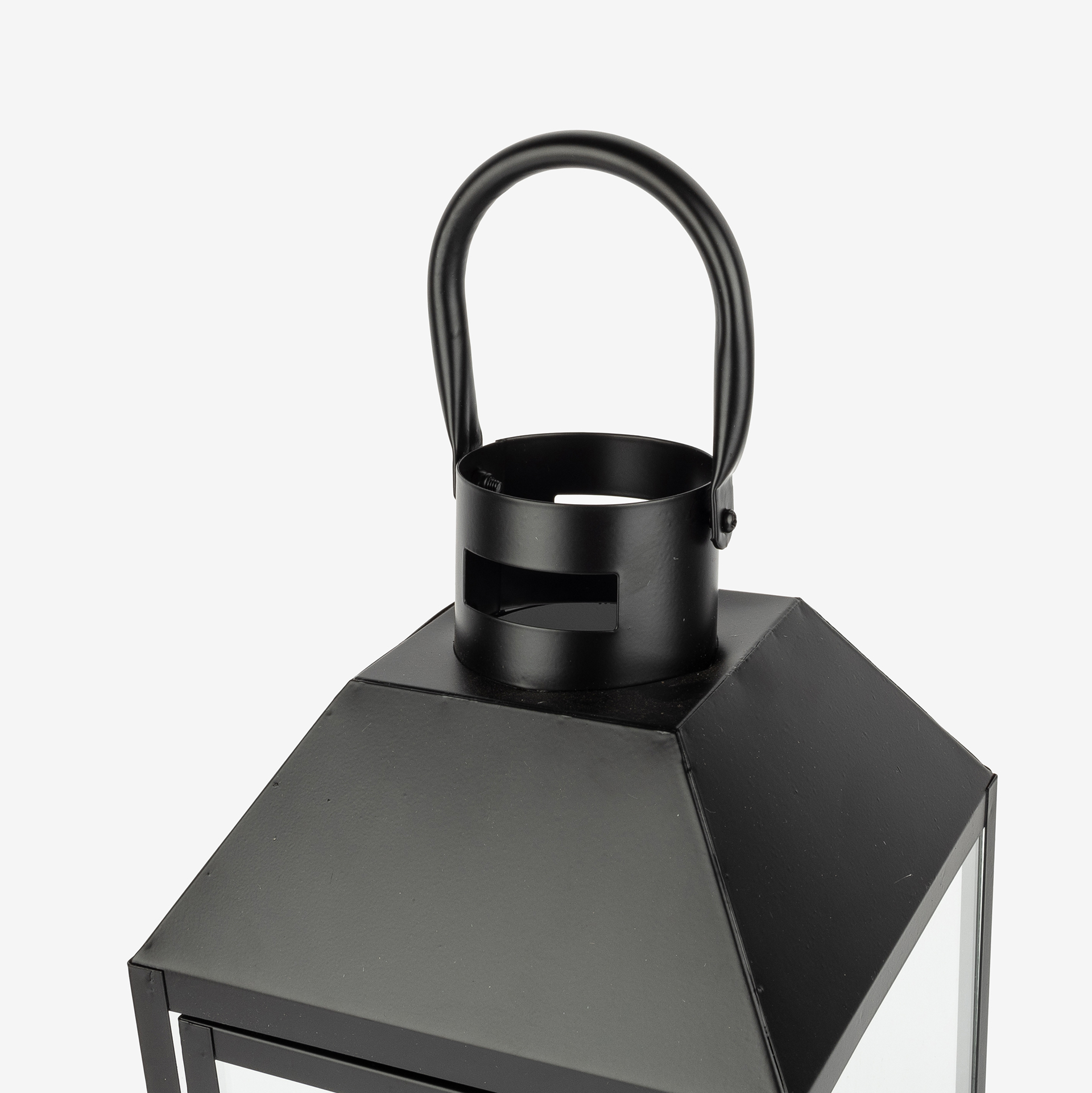 Farol de metal negro Fenjer &Oslash;18x50cm