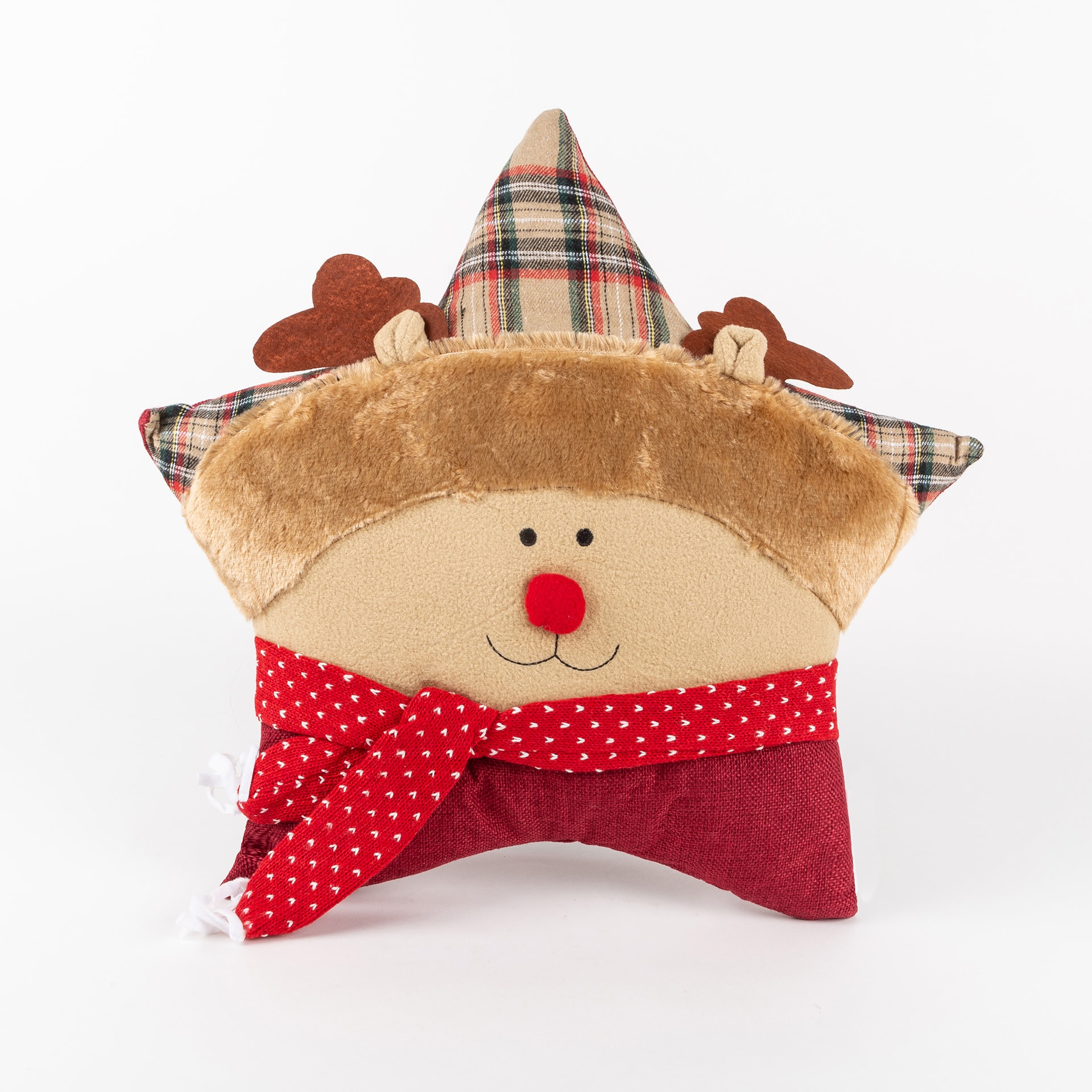 Cojín en forma de estrella Navidad 40cm en varios modelos