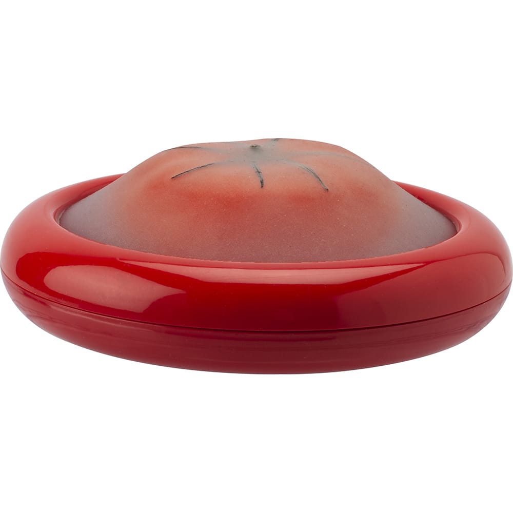 Guarda tomates de pl&aacute;stico rojo