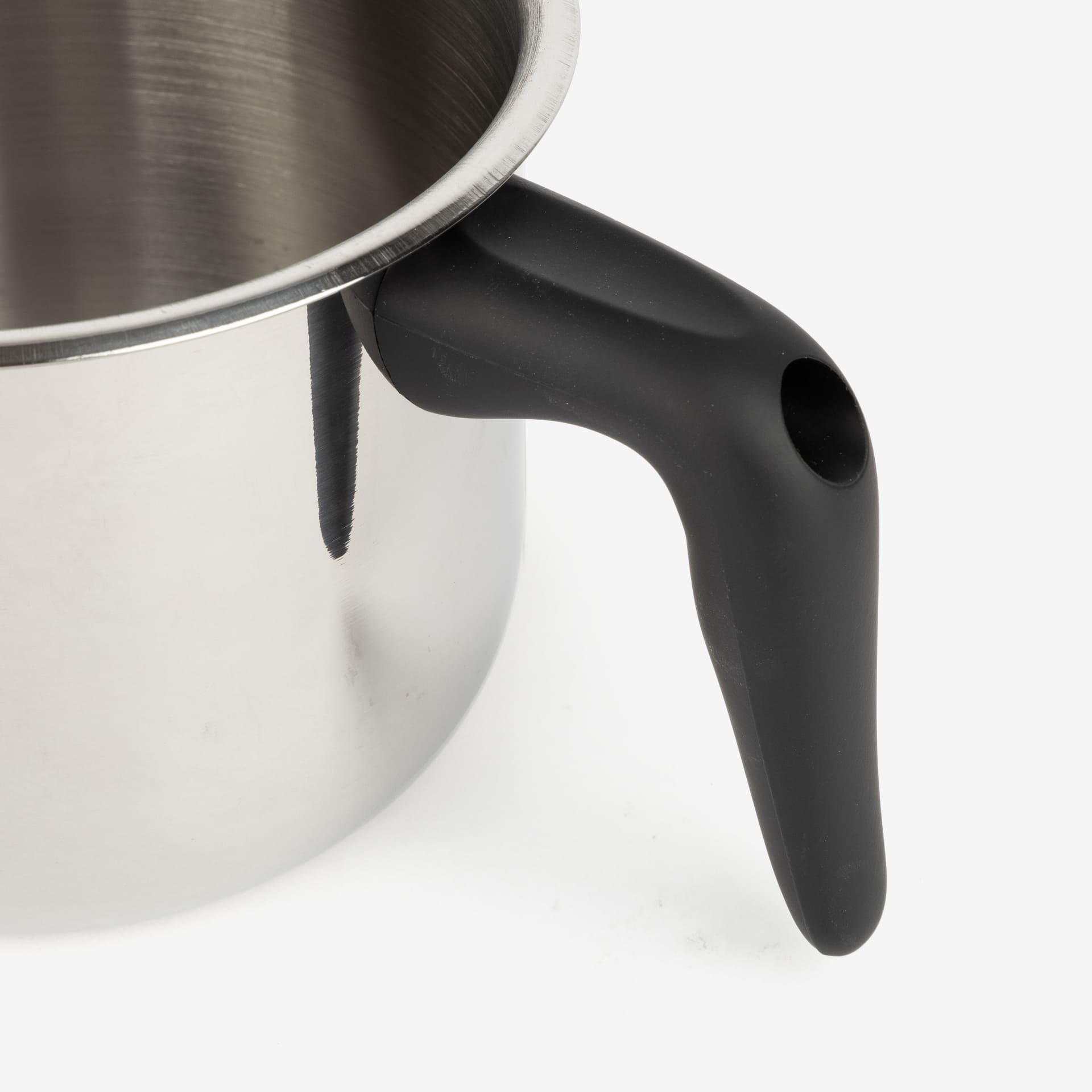 Pote de acero inoxidable apto para inducci&oacute;n Soft Touch &Oslash;12cm - 1L - Ibili