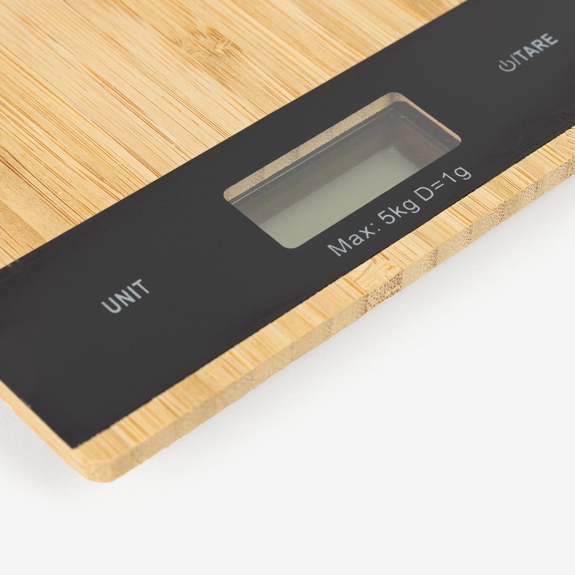 Báscula cocina bambú 5kg 20x15cm