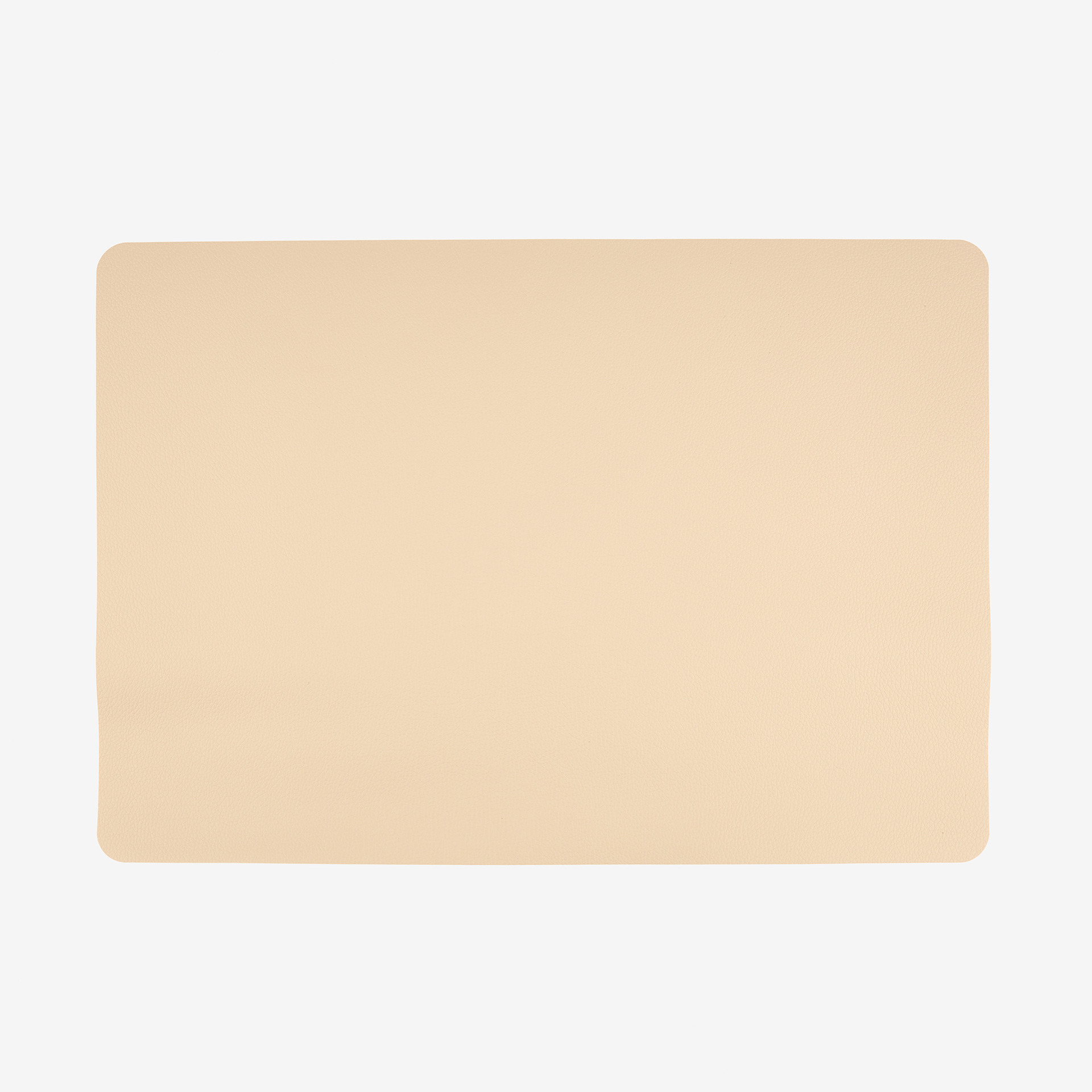 Mantel individual de polipiel beige 43x30cm