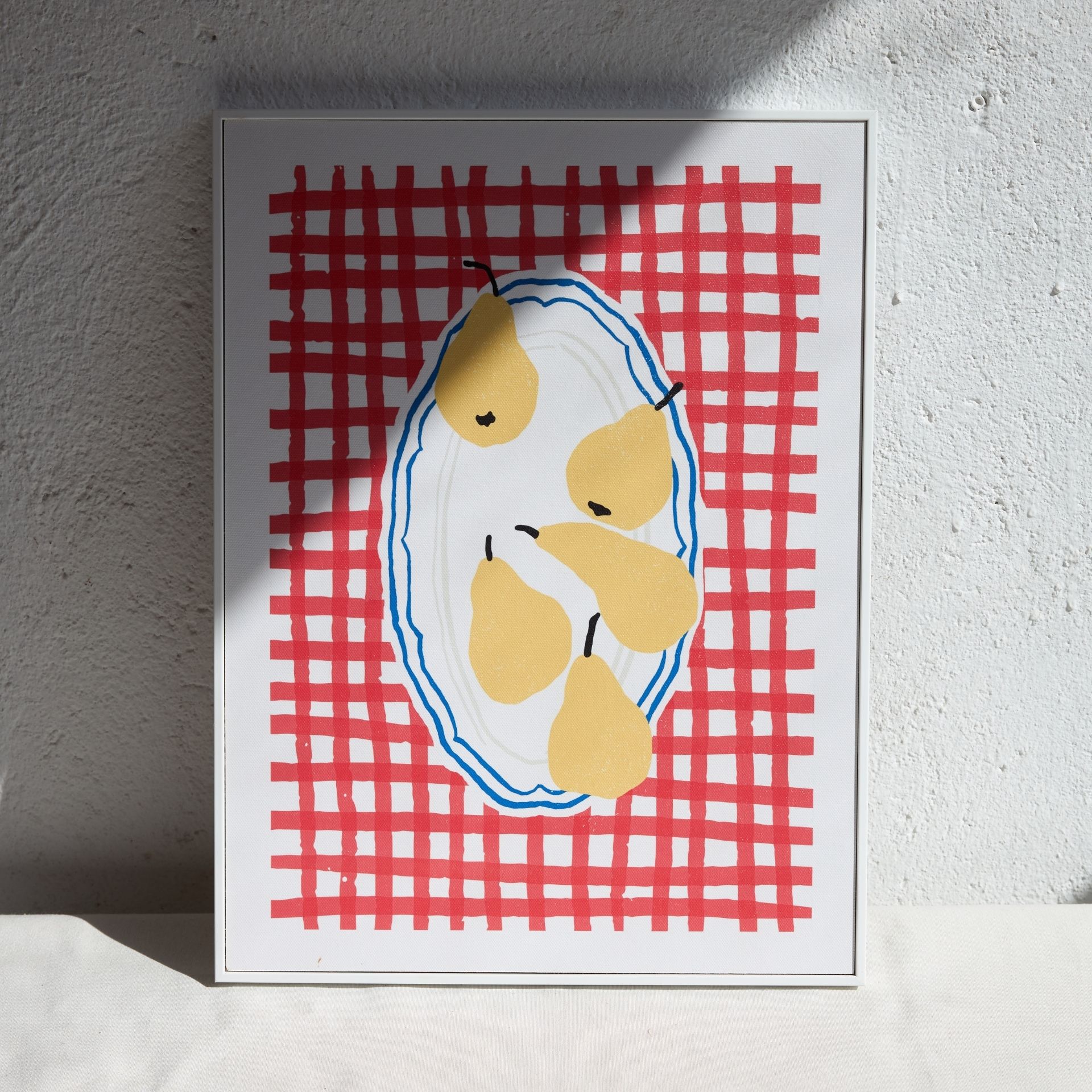 Cuadro con marco y cristal Pears 30x40cm